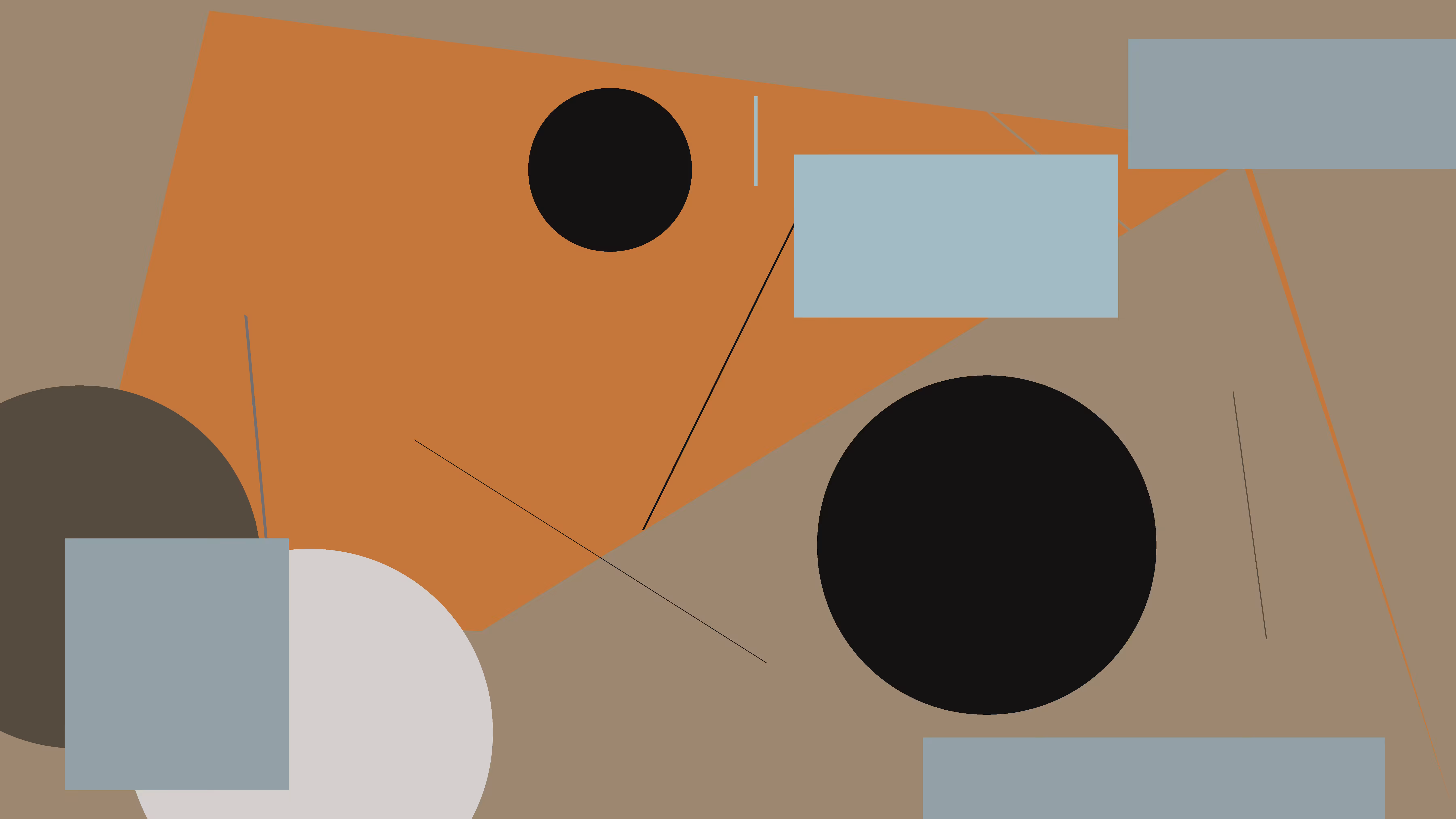 Abstract art. Sad NY rat.