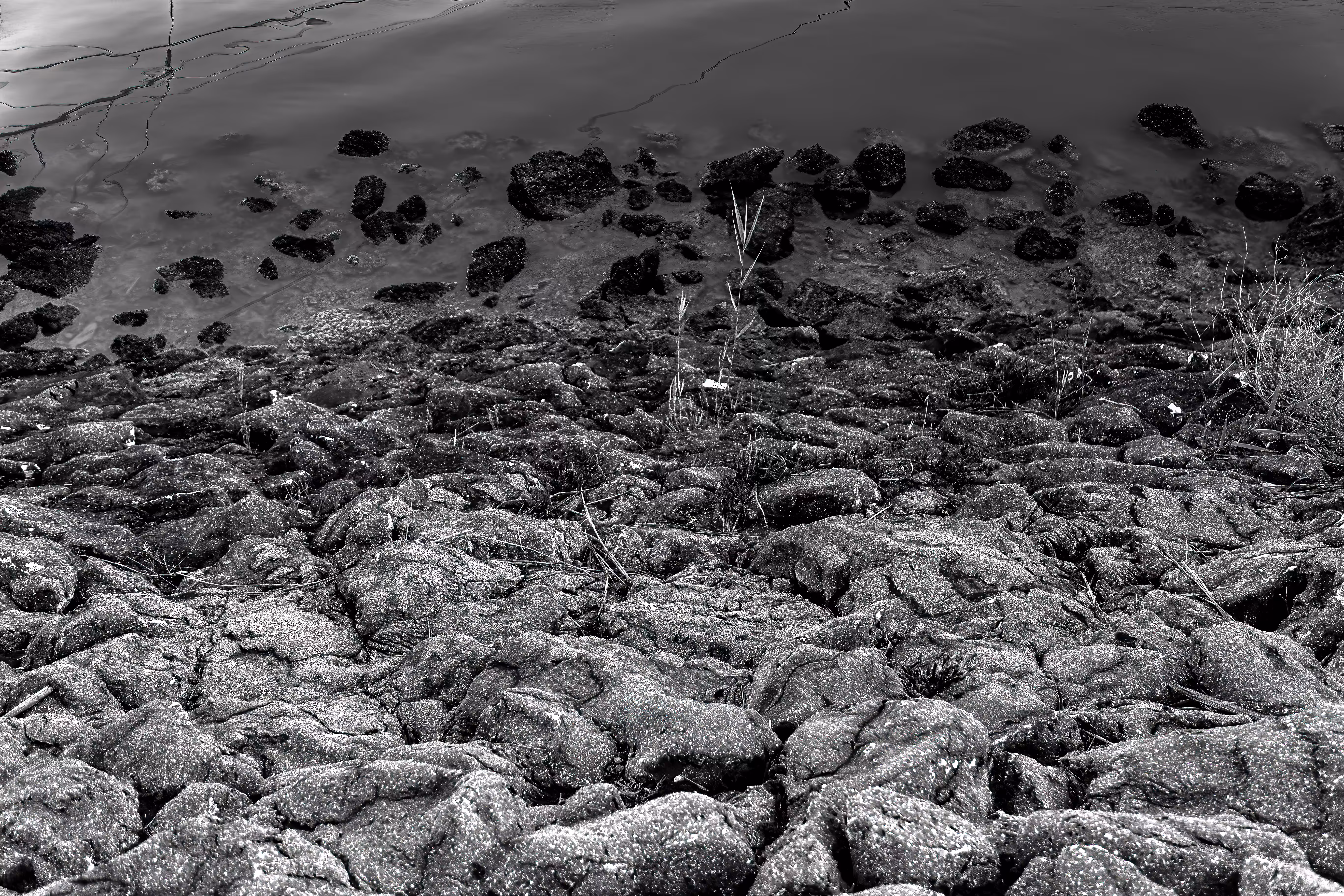 The Light I Found – Fine Art Photography: Riverbed Textures – A Fine Art Photograph