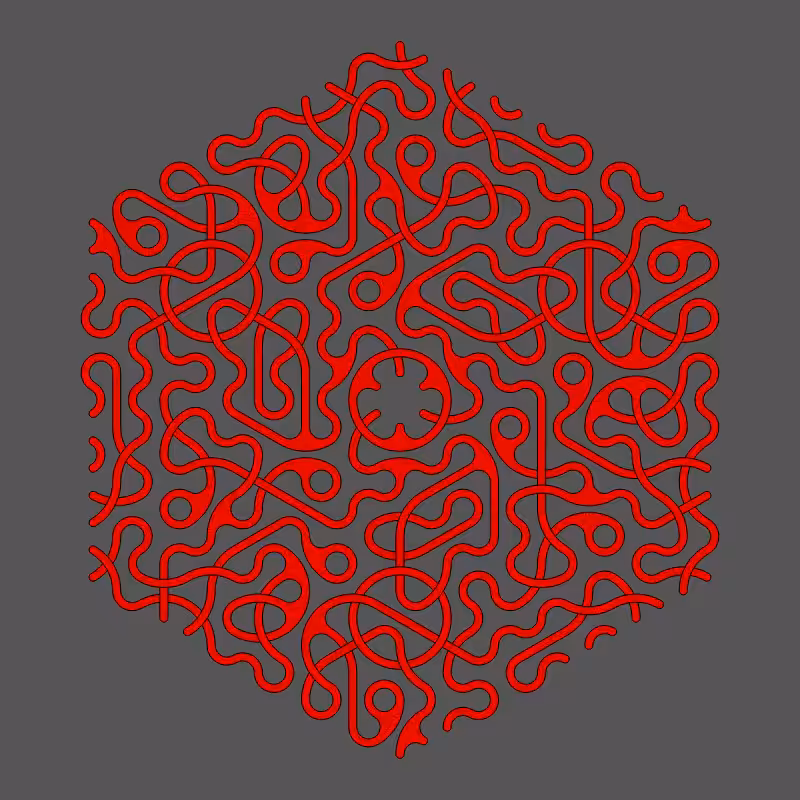 Threefold Symmetry - Dark Variations #333