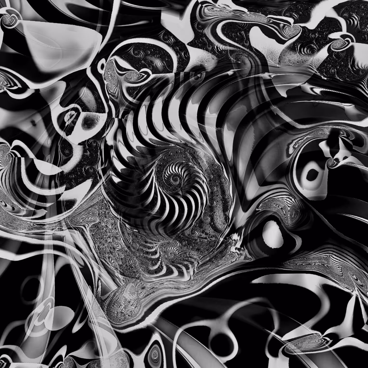 fractal black and white