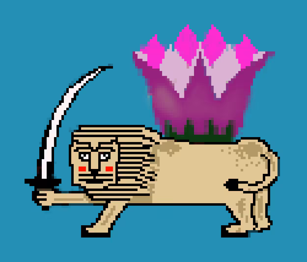 LION WITH SWORD TELL US ABOUT PEAS