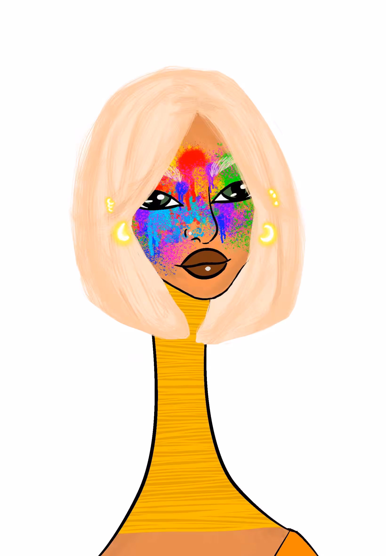 Long Neckie Lady #2033