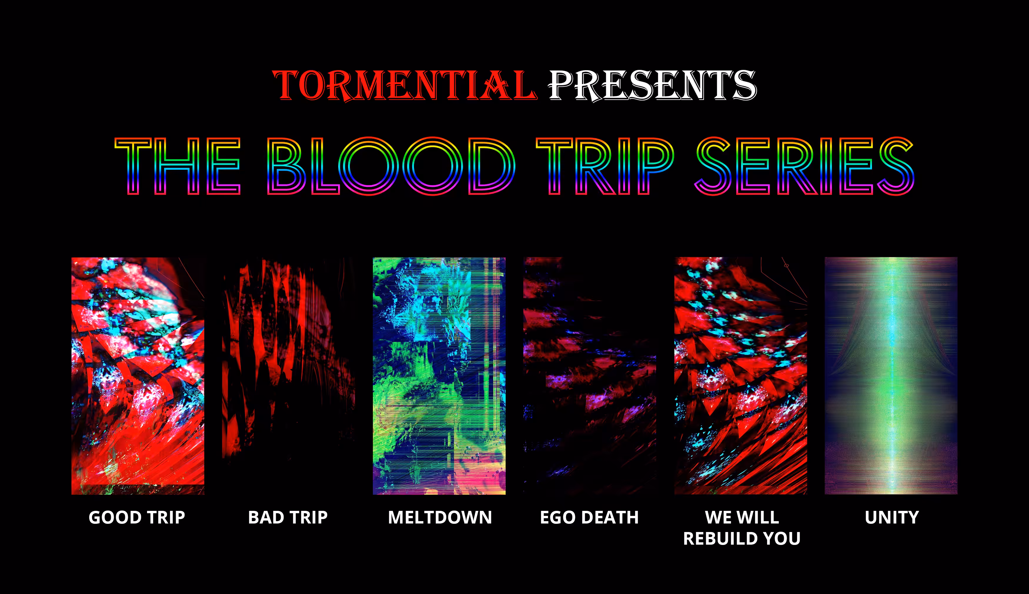 THE BLOOD TRIP SERIES Nearly Free Hexaptych Keepsake