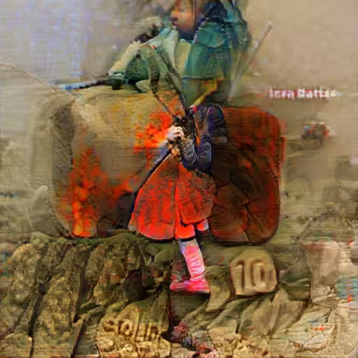 10 years old girl soldier in battle