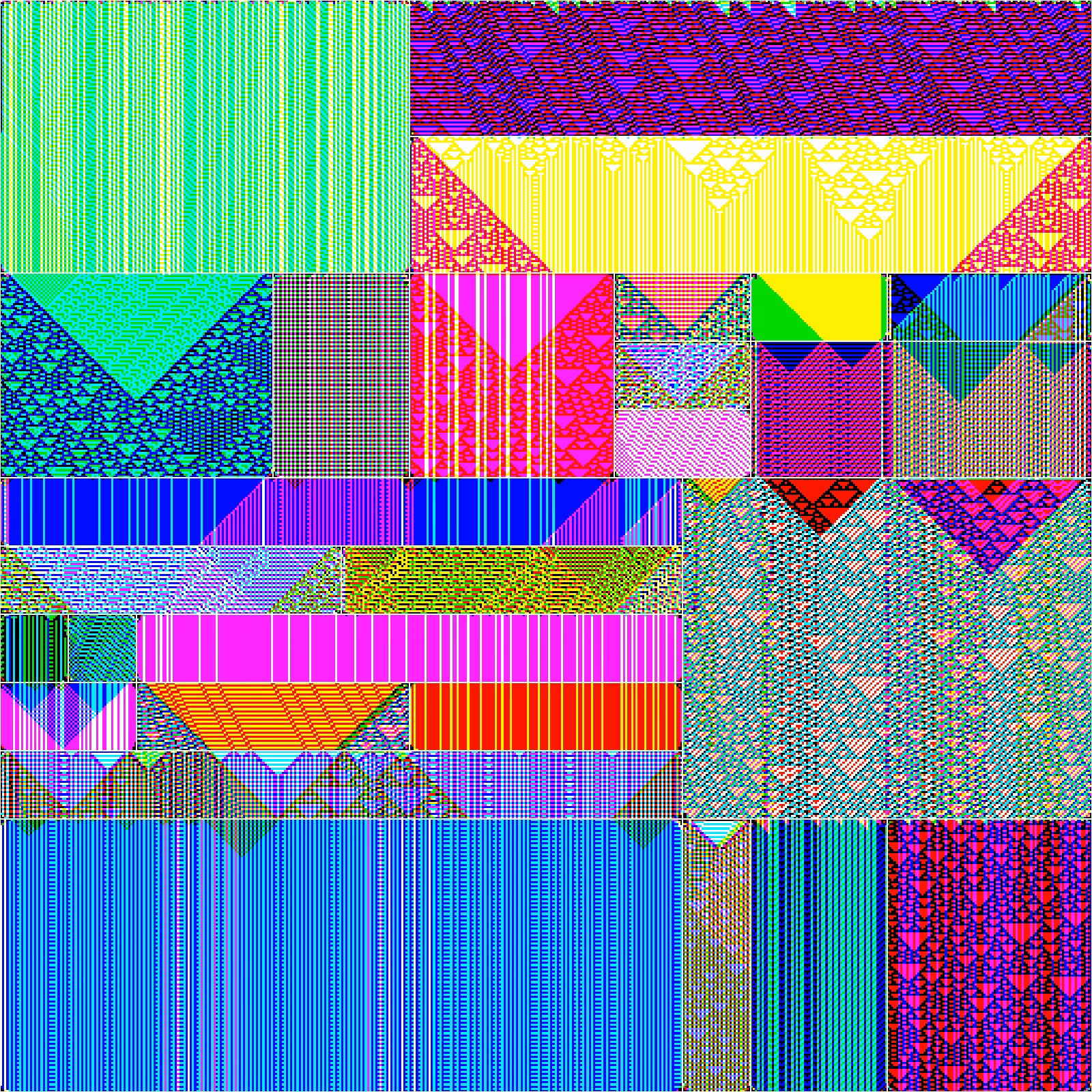 RULES (for Elementary Cellular Automata) #30