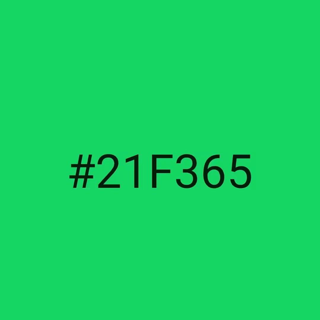 #21F365 - RNG Color Experiment 
