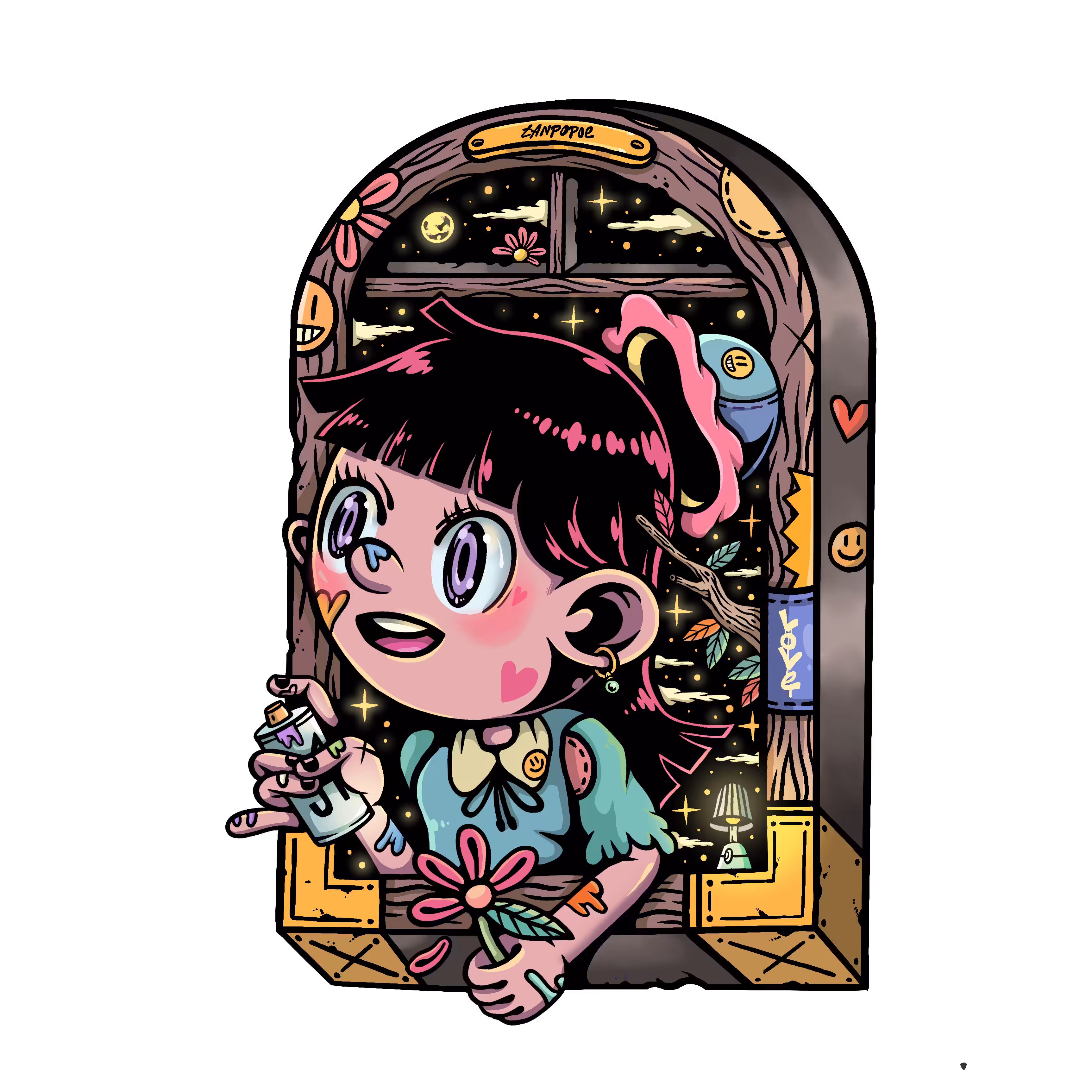 tira and  her window