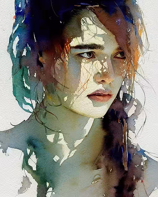 Watercolor #18 - AI Generated
