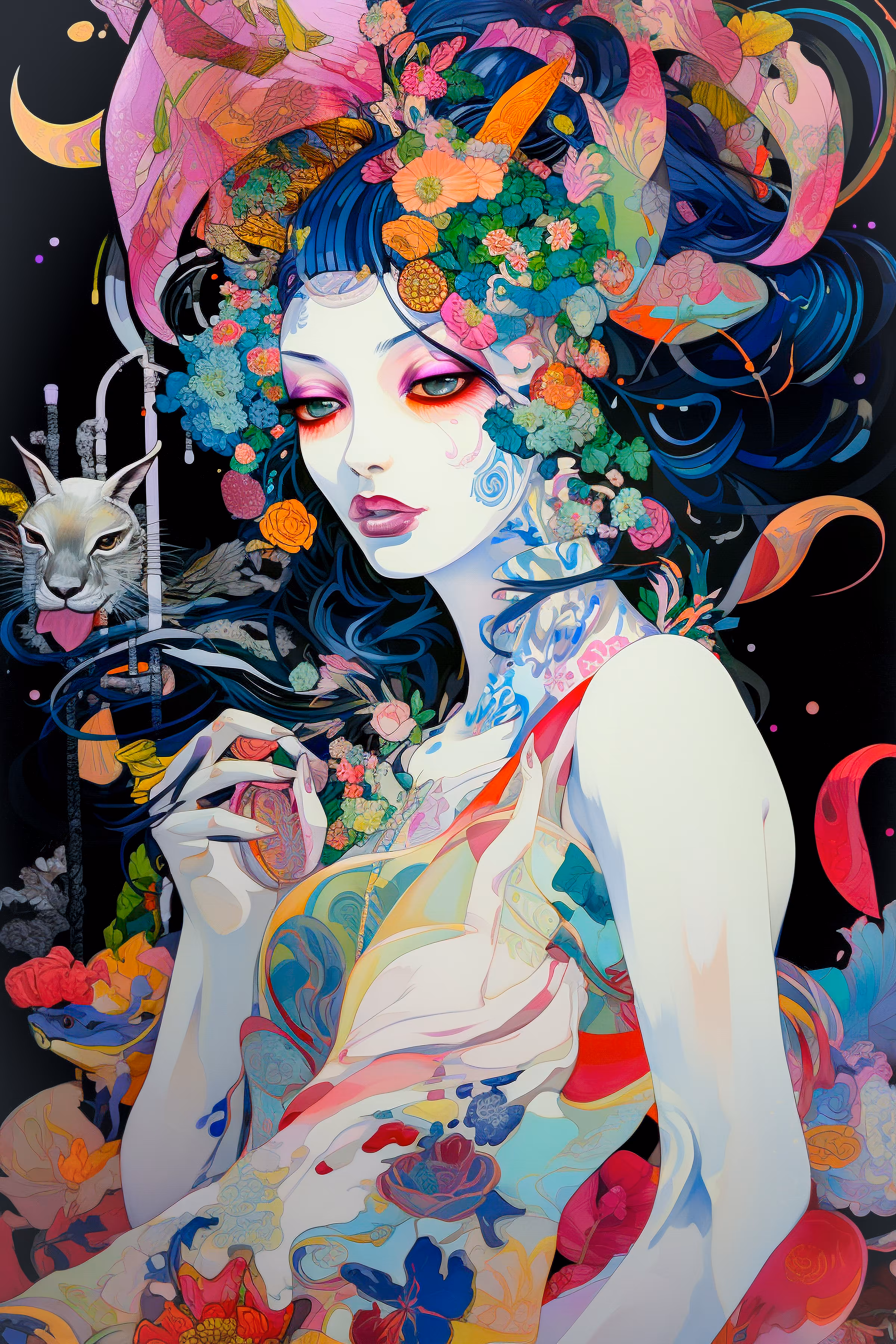 Woman illusionist