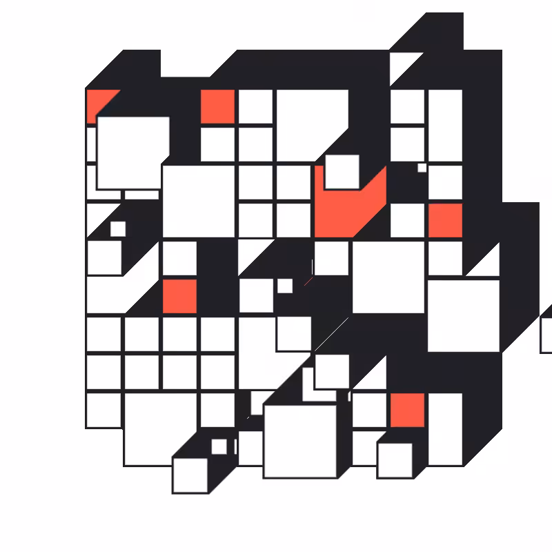 Hypnotic Hovering Grid #48