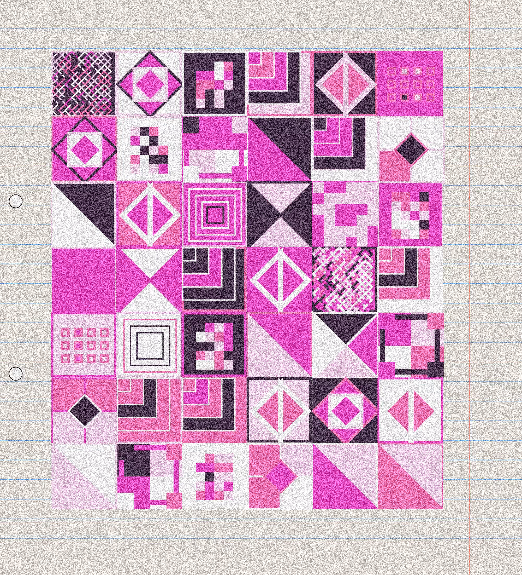 sketchbook page 8: annoying grid #25