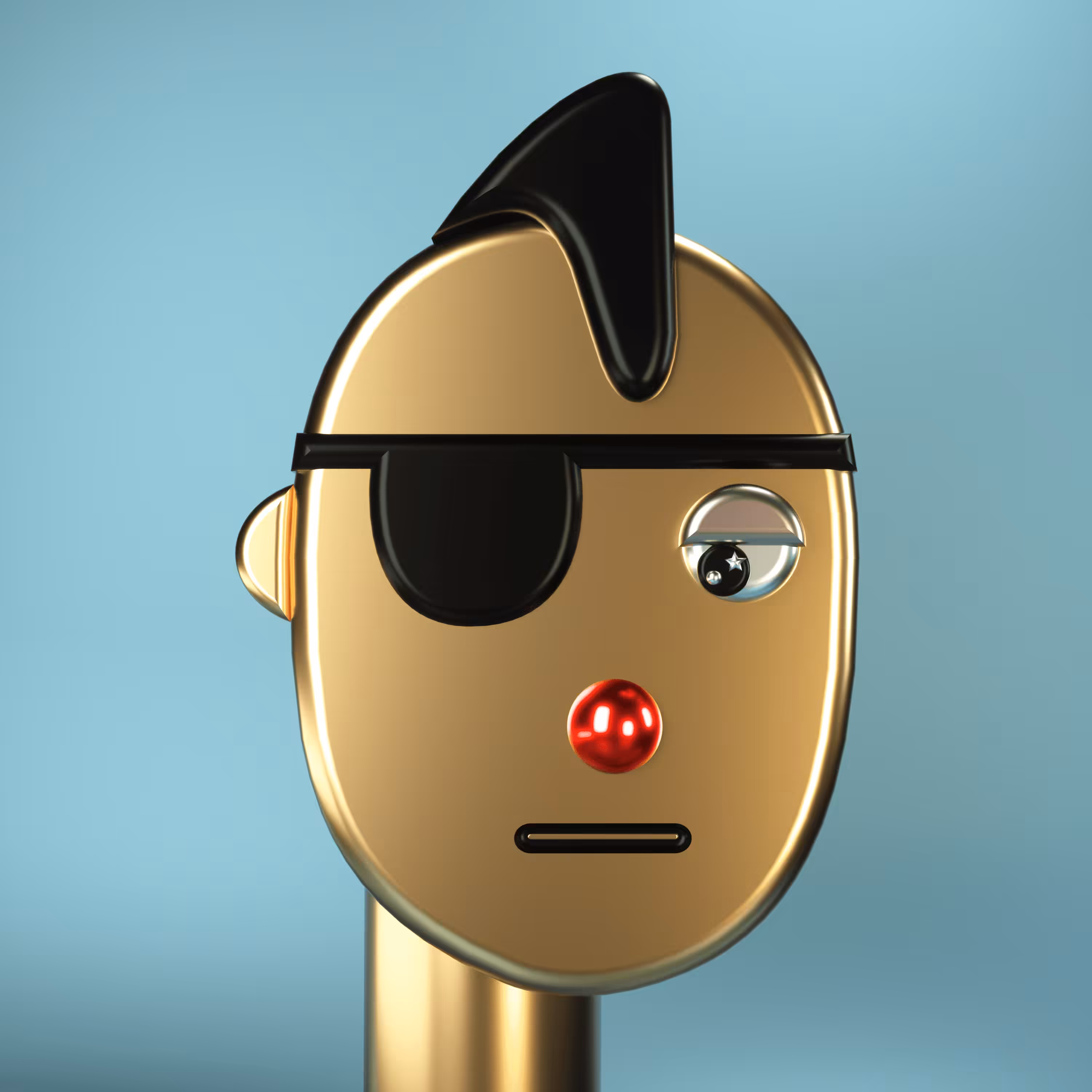 3D Chrome Punks: 3D Chrome Punk #0192