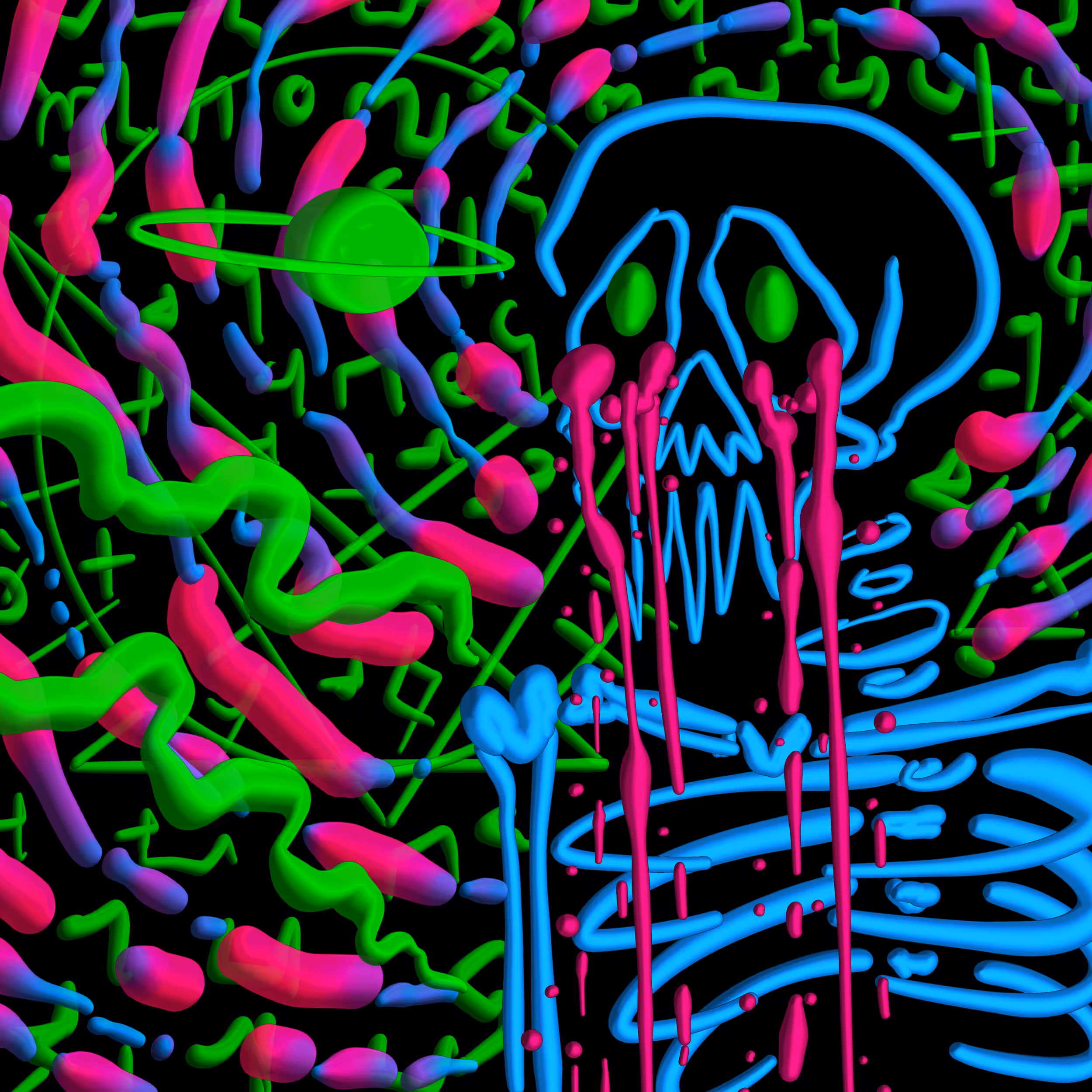 BLUE SKELETON!