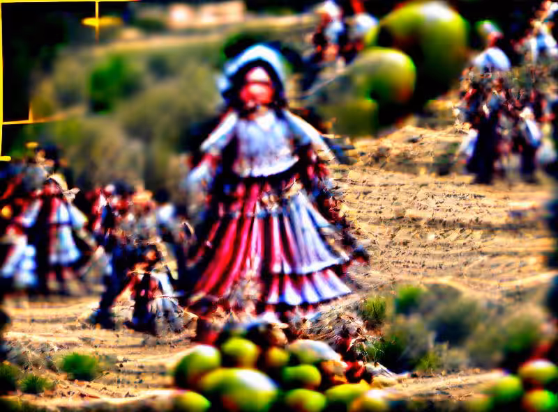 Abraham's First Works: Mulabandha of La Mancha with defocus aberration
