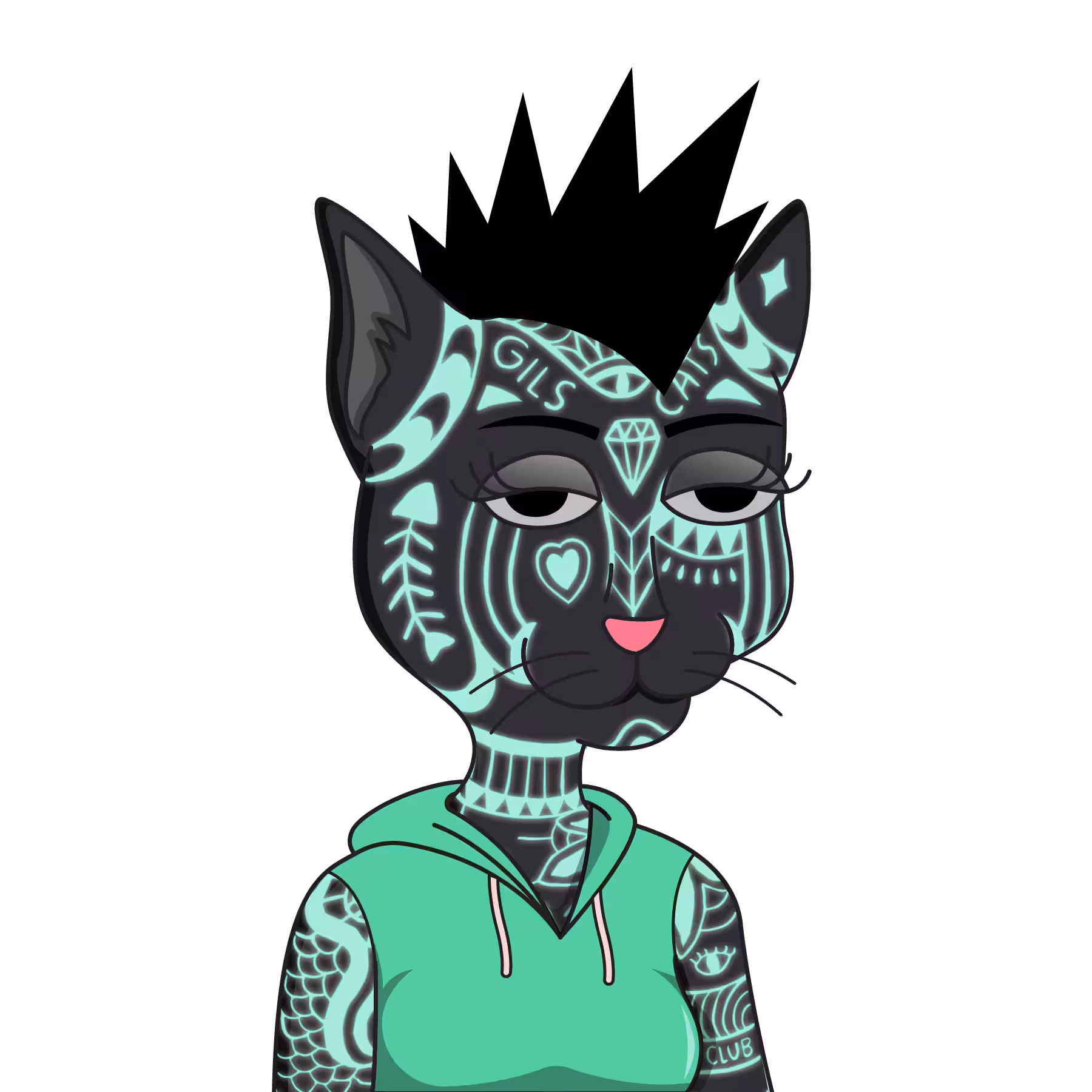 Girl Cats Club: Girl Cat #464