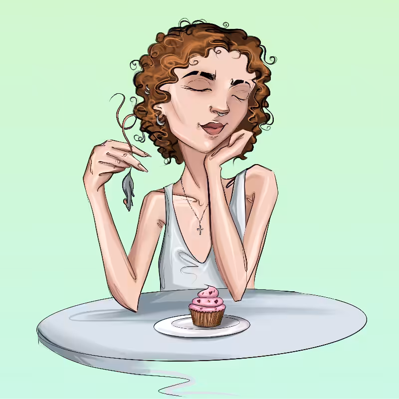 Girl at the table #2
