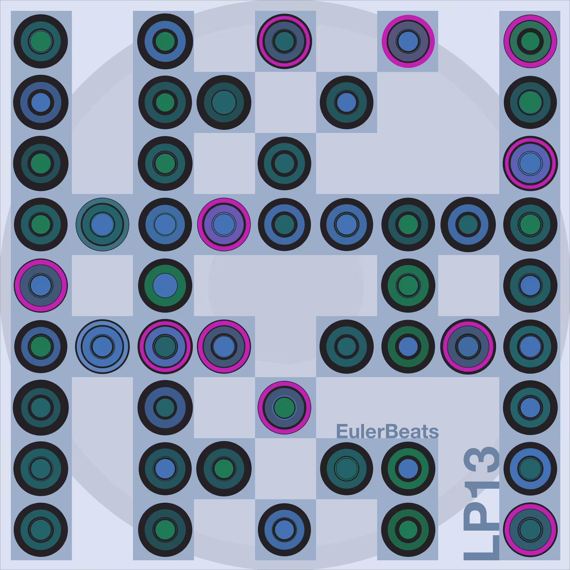Eulerbeats LP13 Generative Cover Art: #36