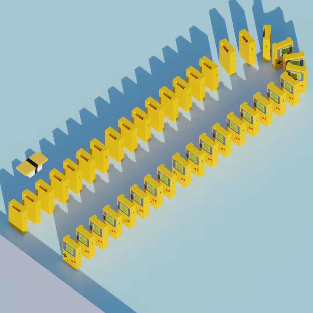 Yellow Tamaboy Domino