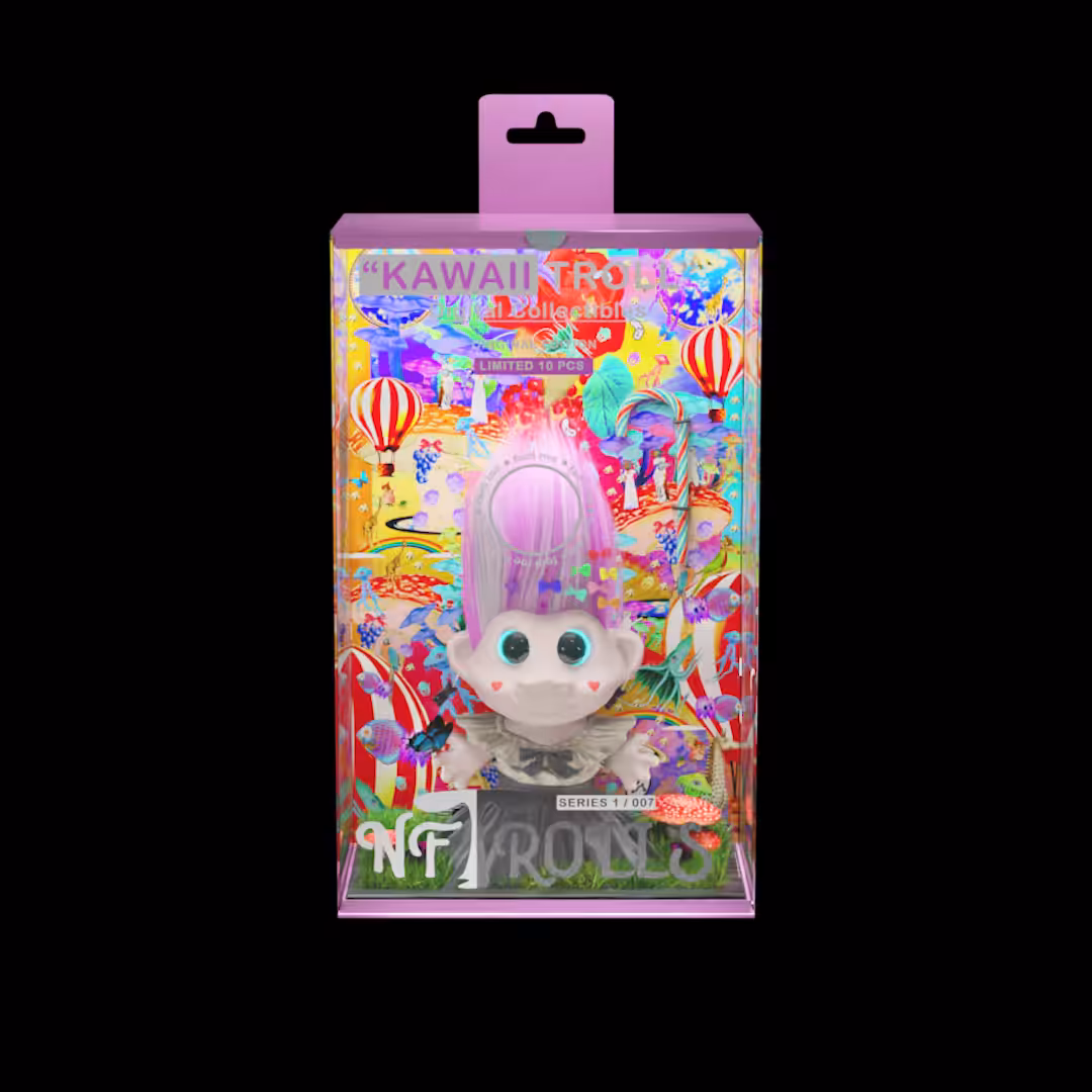 NFTroll #007 "KAWAII TROLL" - SERIES 1 (EXCLUSIVE COLLAB)