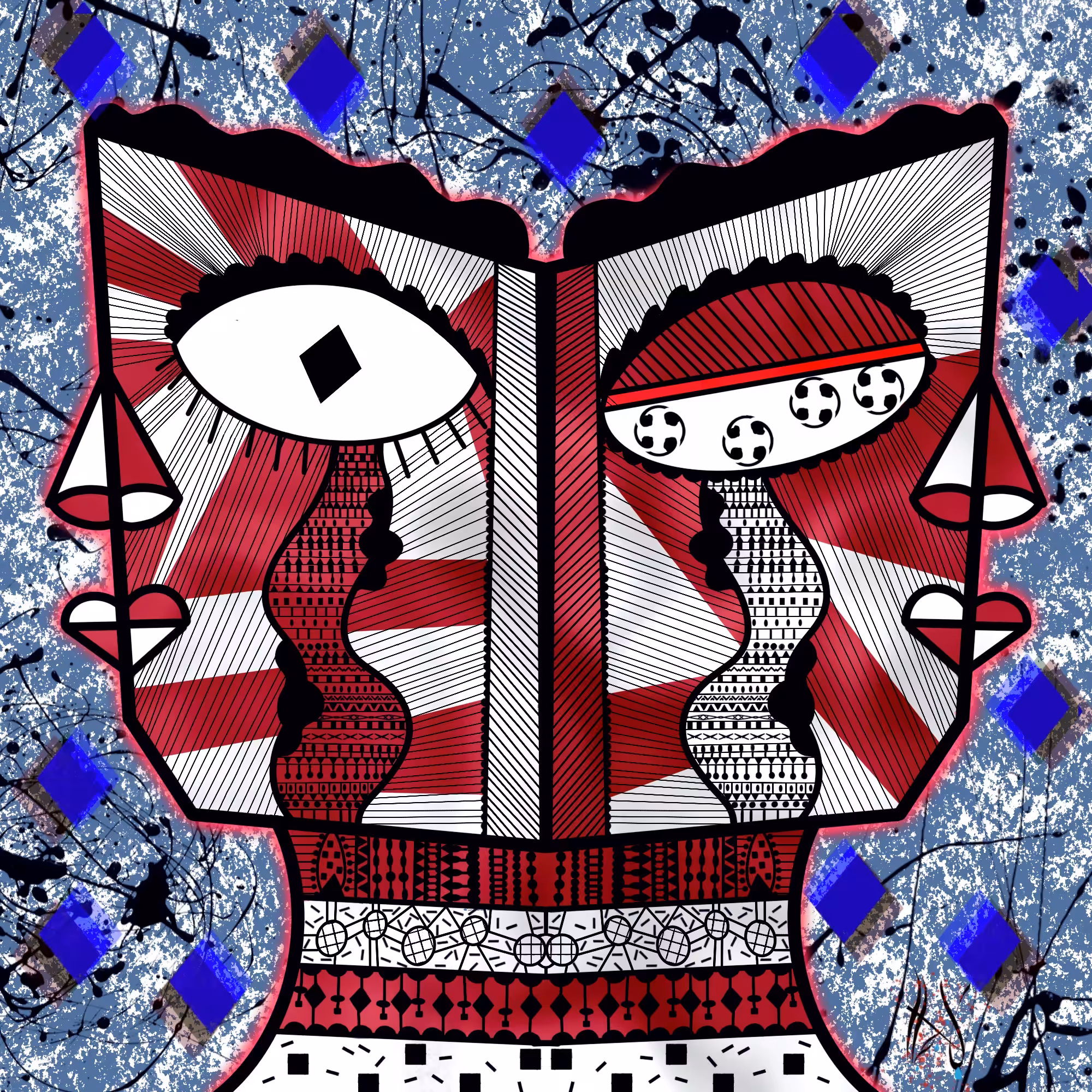 Open Book Mask 