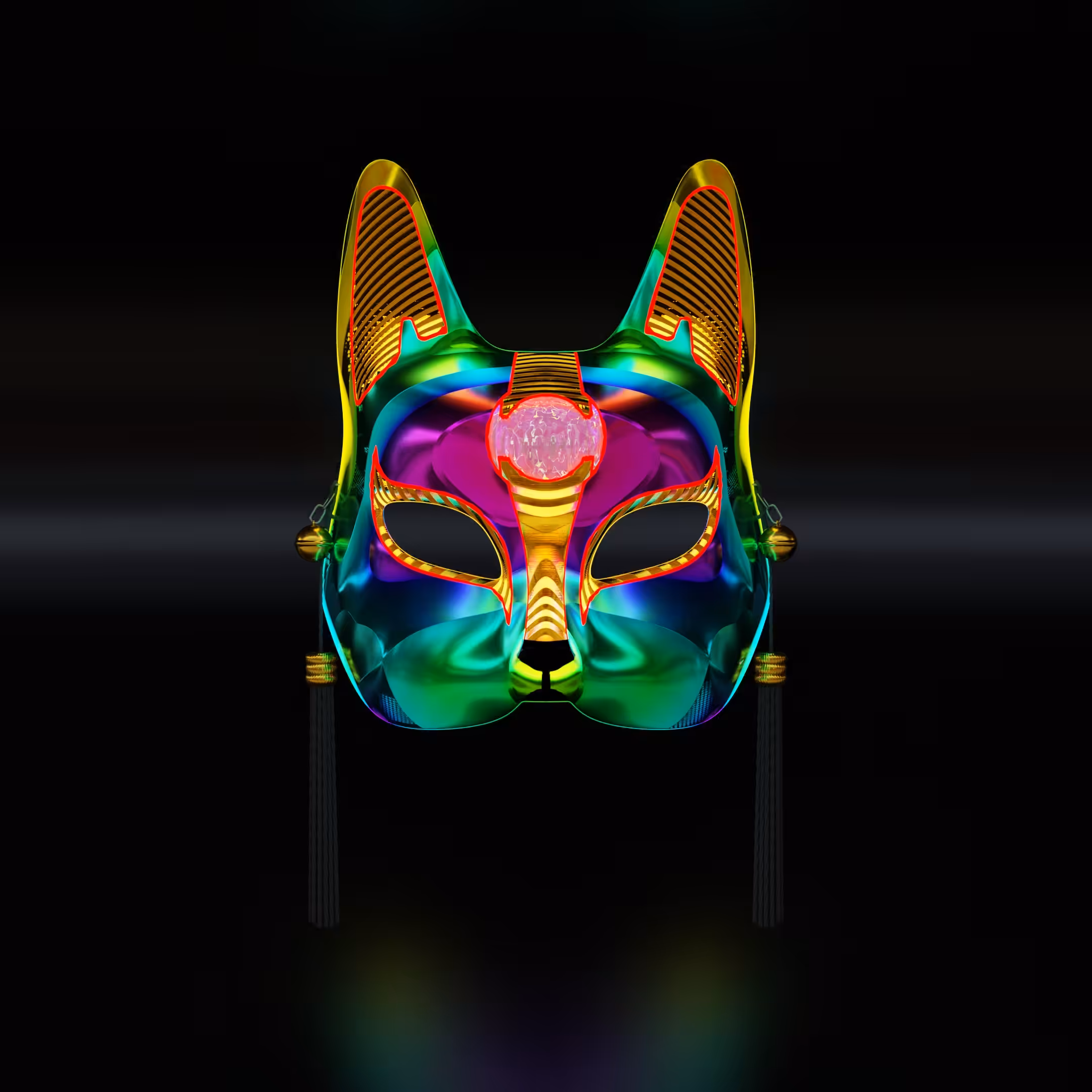 Modern Kitsune Mask