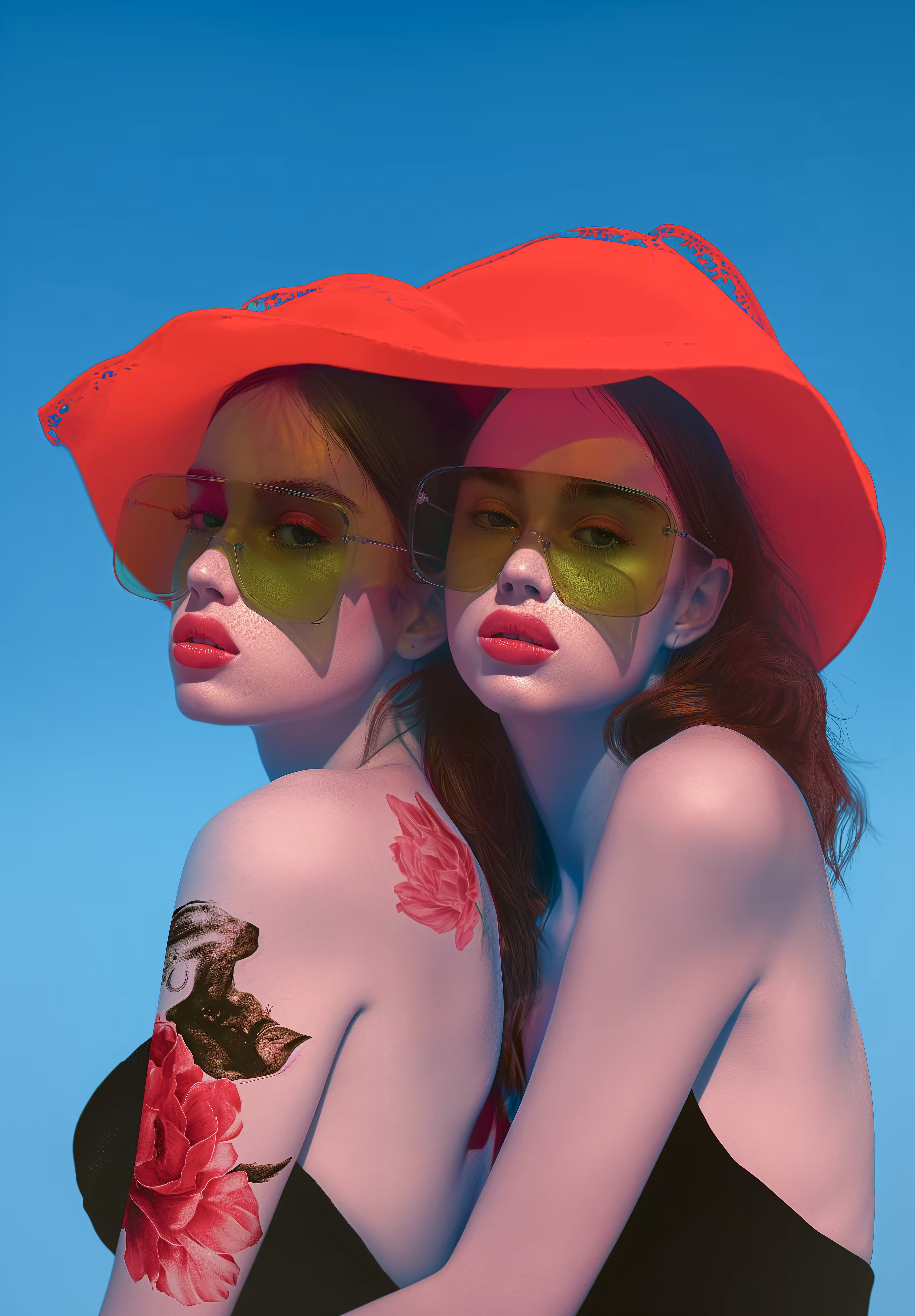Summer blue and sister Rose