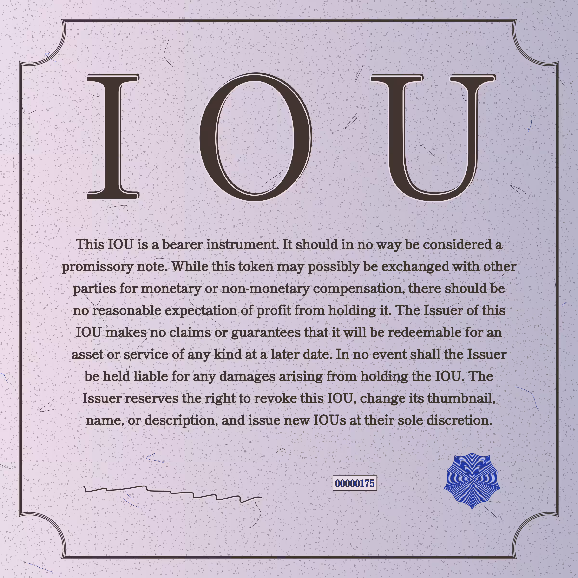 IOU #175
