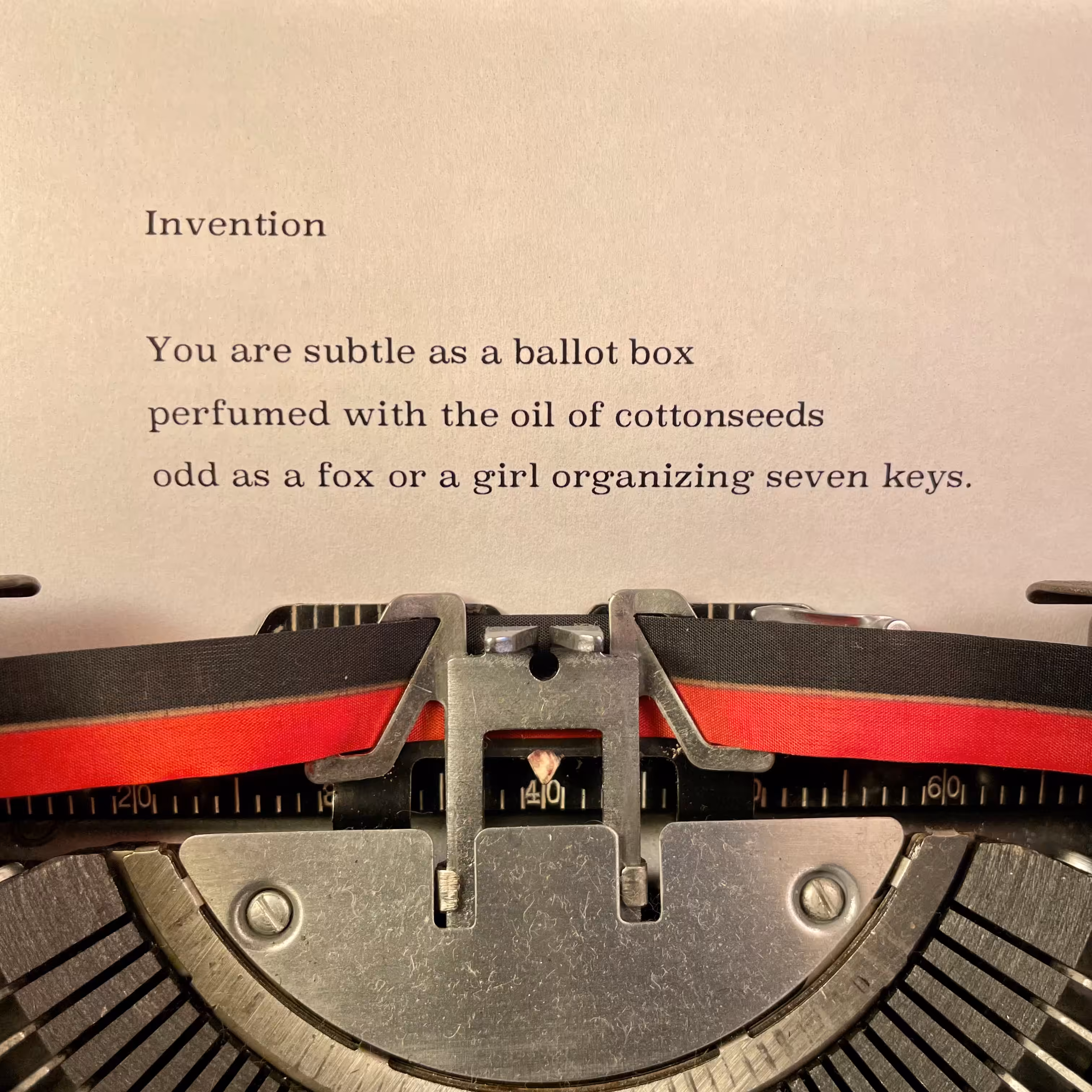 Love Poem Tercets: Invention