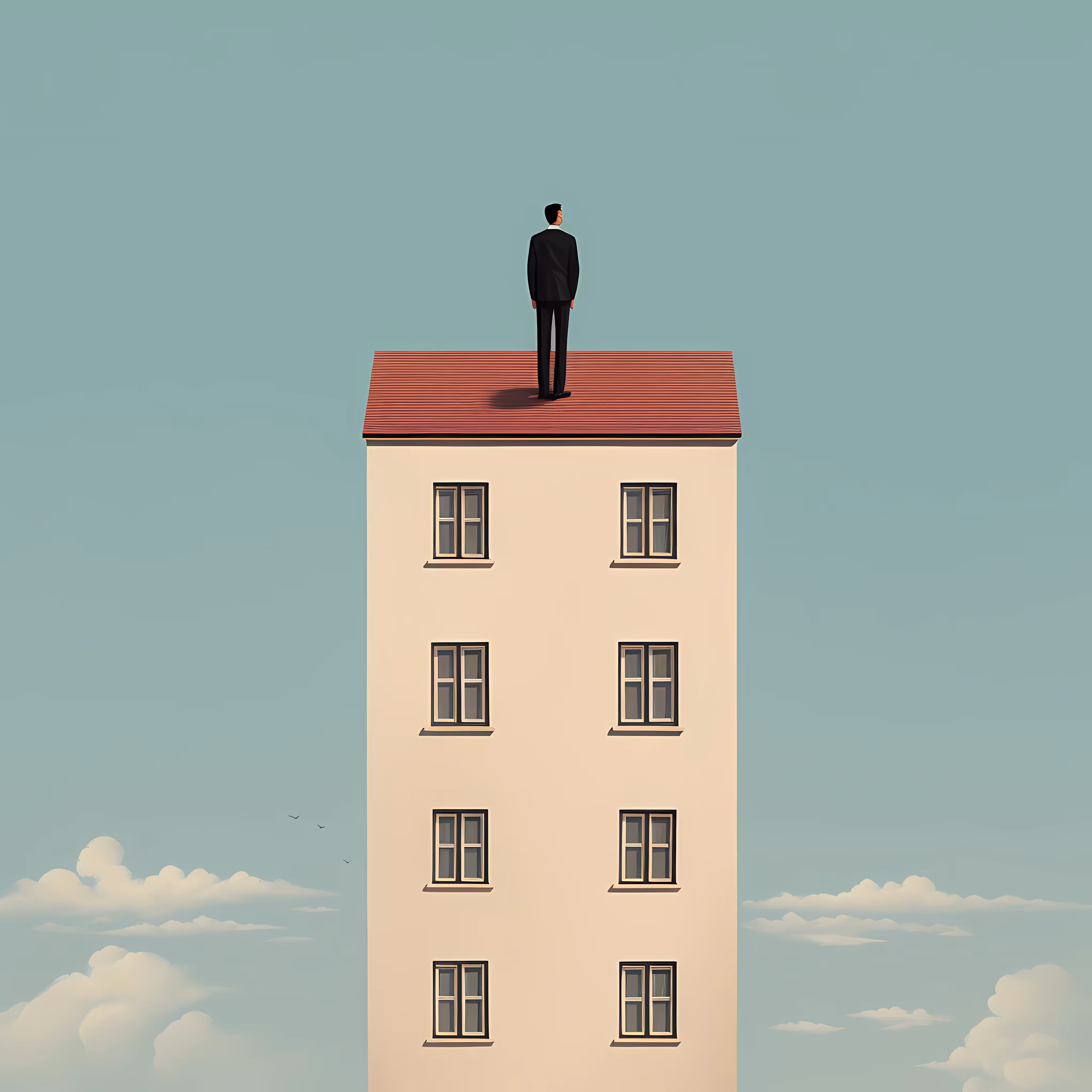On the top