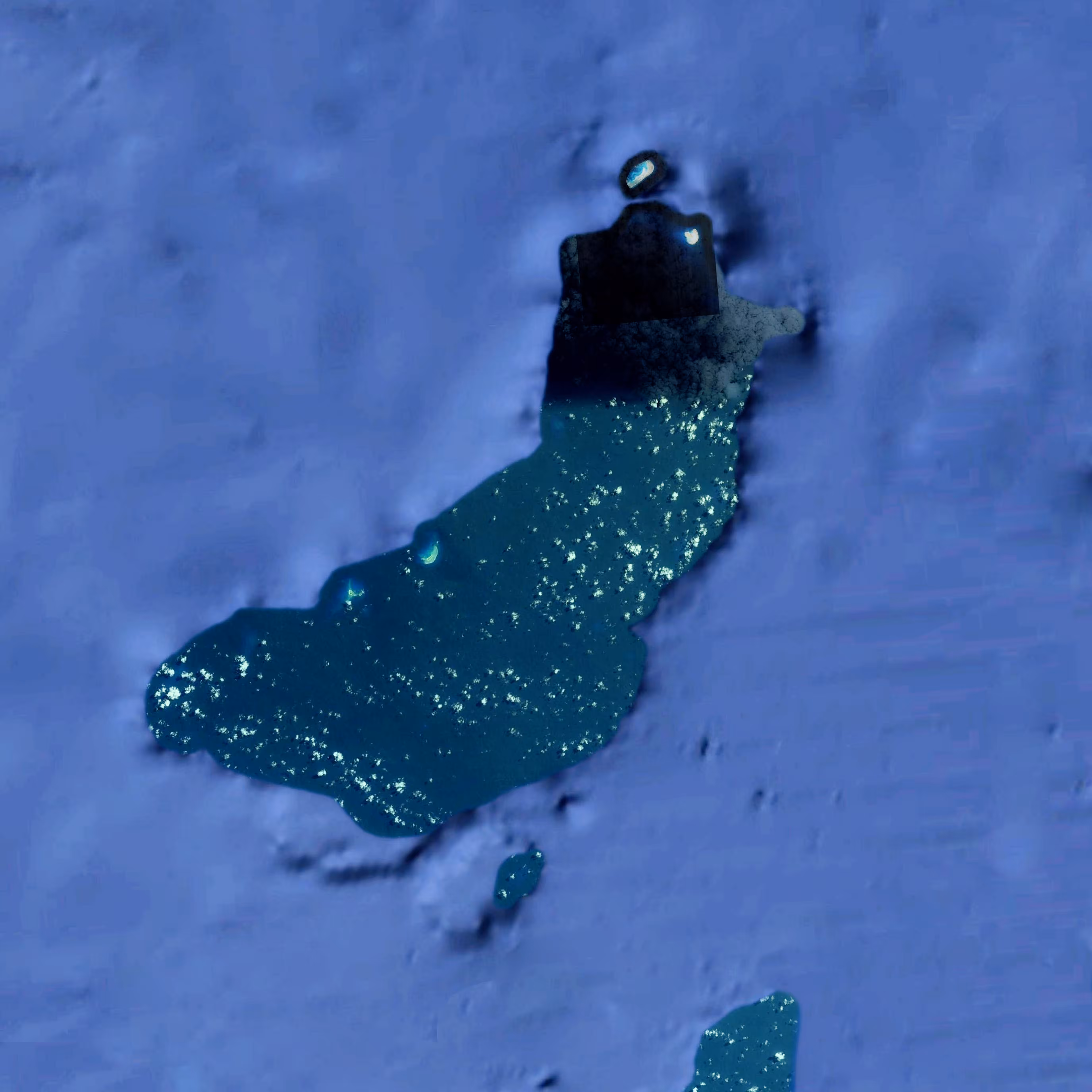 untitled abstraction in blue by google earth