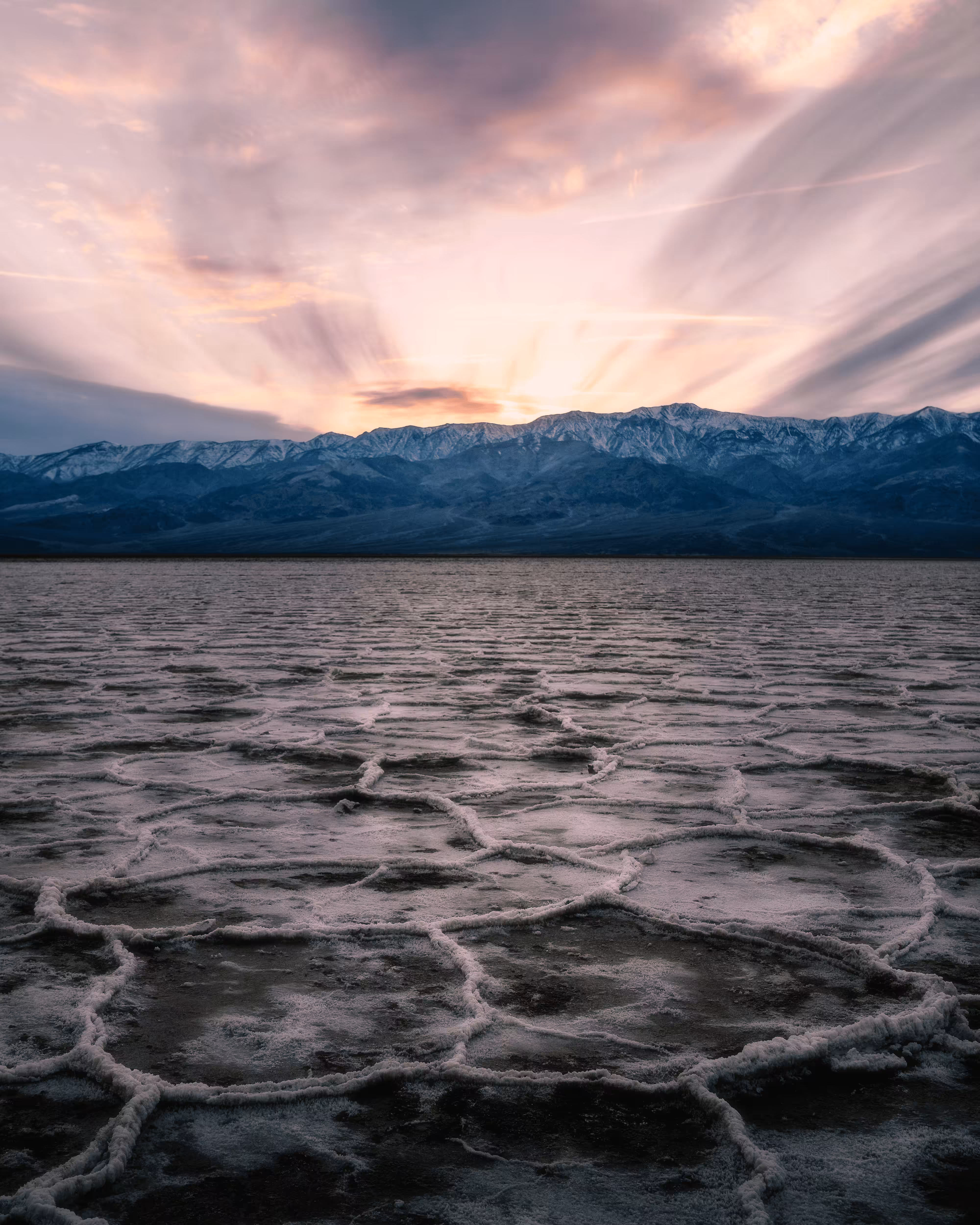 Sunset at the Lowest Point
