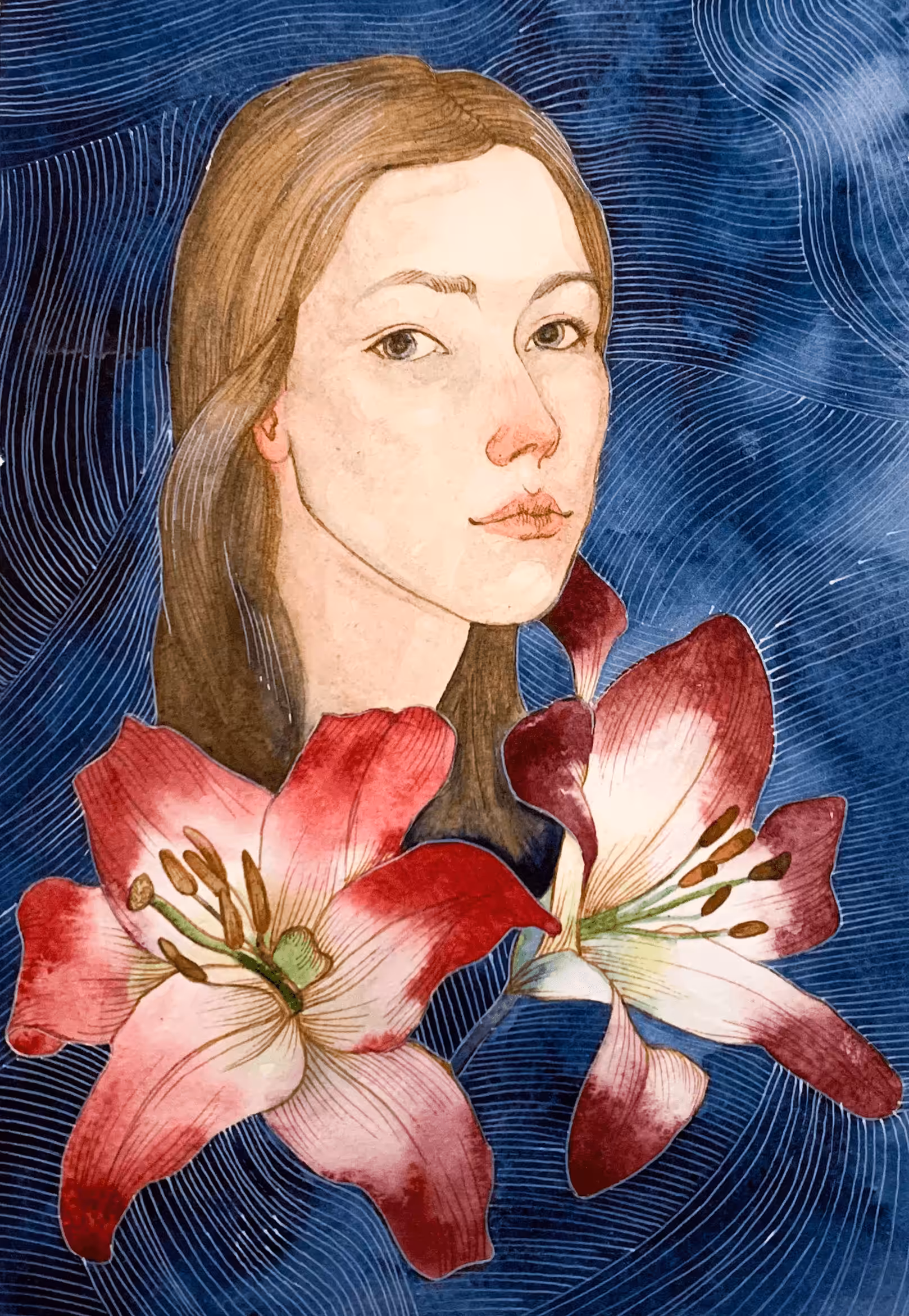 Aqua flower - 10