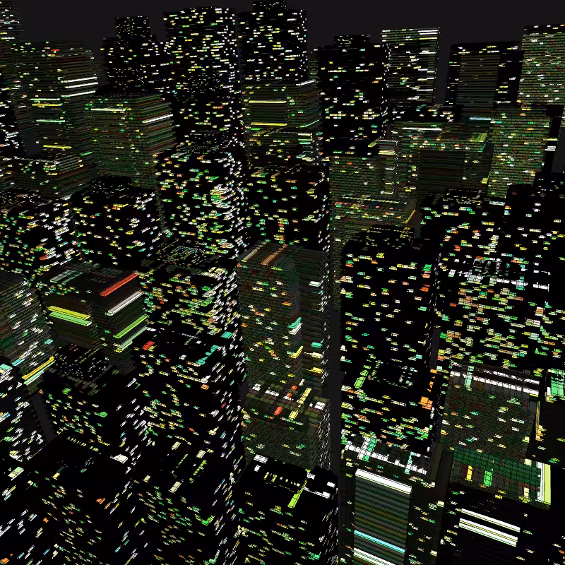 Night city glow #13