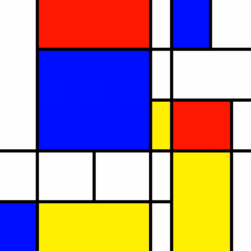 compositioninredblueandyellow.art, (NFT) #15