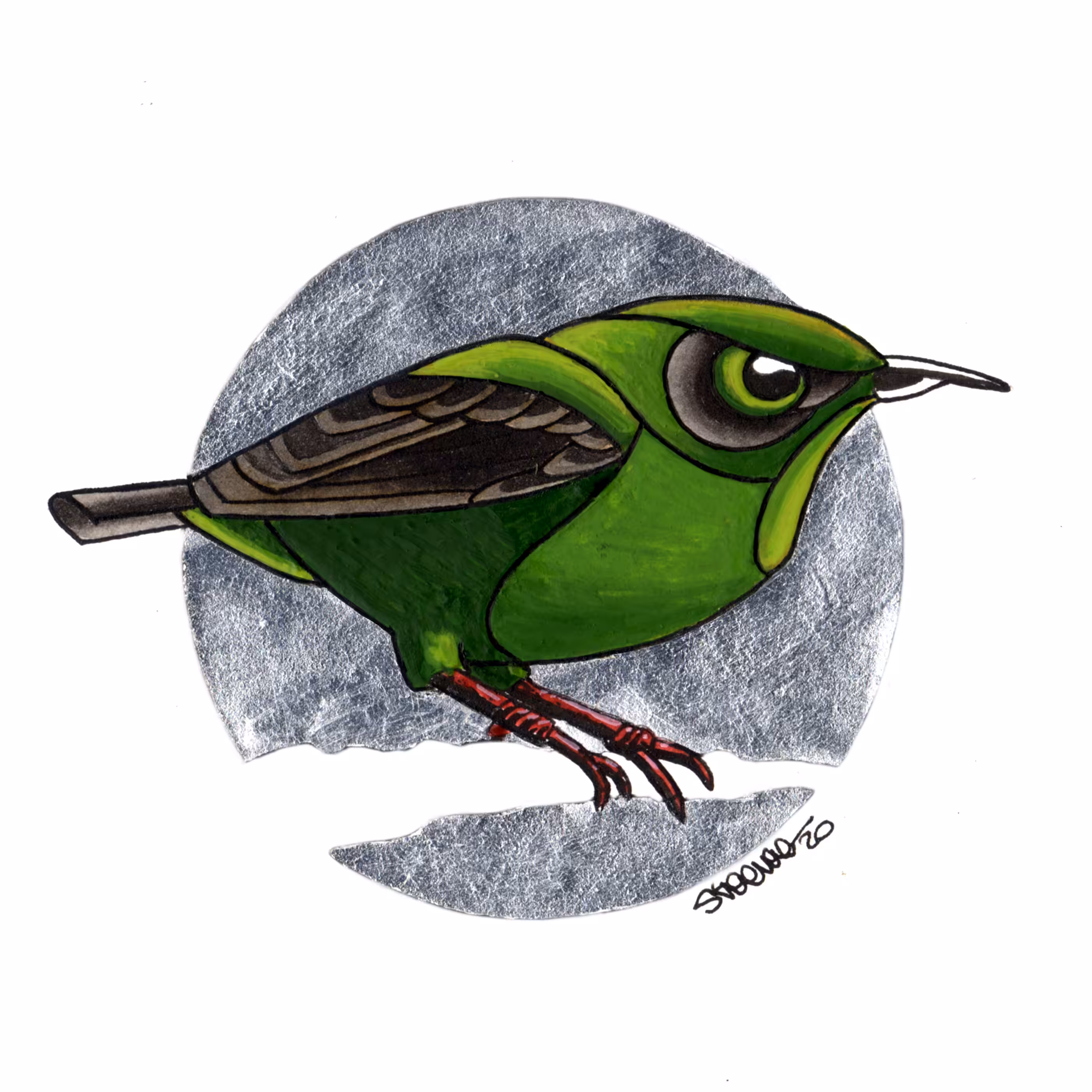 Bird on Silver | Honeycreeper