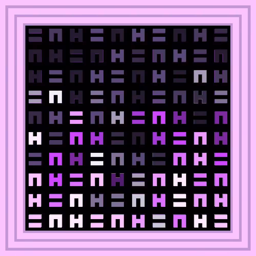 Oh! Little fly on the wall. Haven't you any sense at all? Can't you see the wall's been plastered? Now you're stuck you little bastard  :: Procedural Symbols (H=N) #517/1000