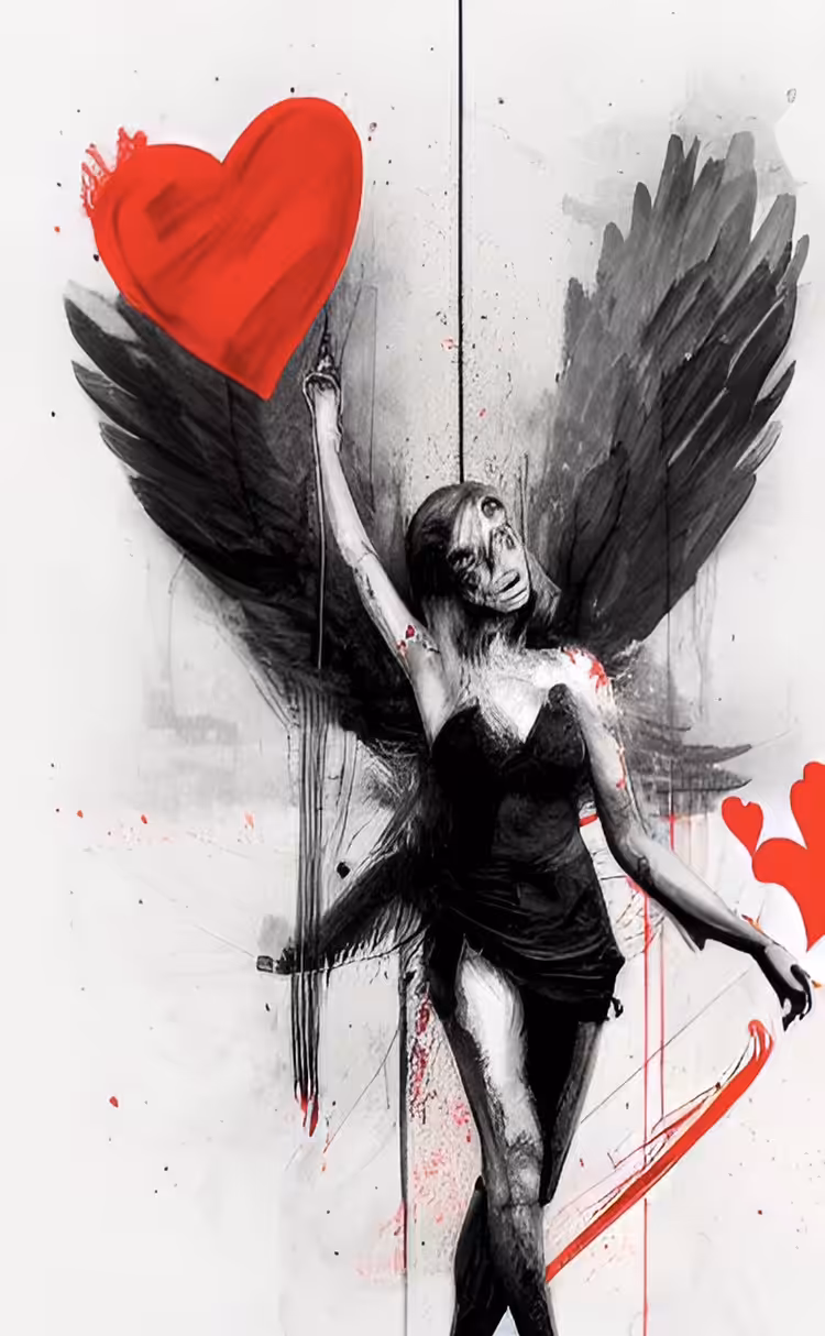 Cupido breaking hearts