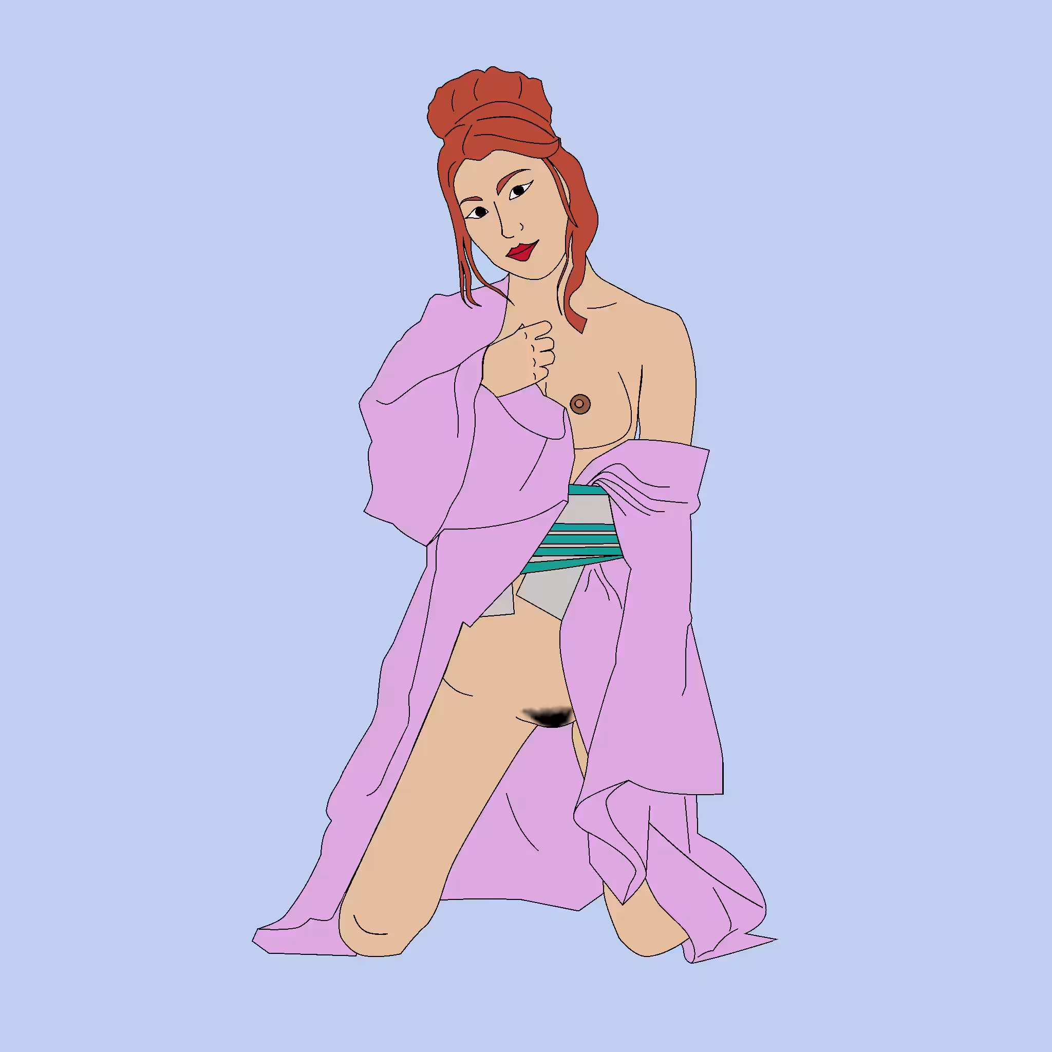 Woman in a Kimono 3 of 51