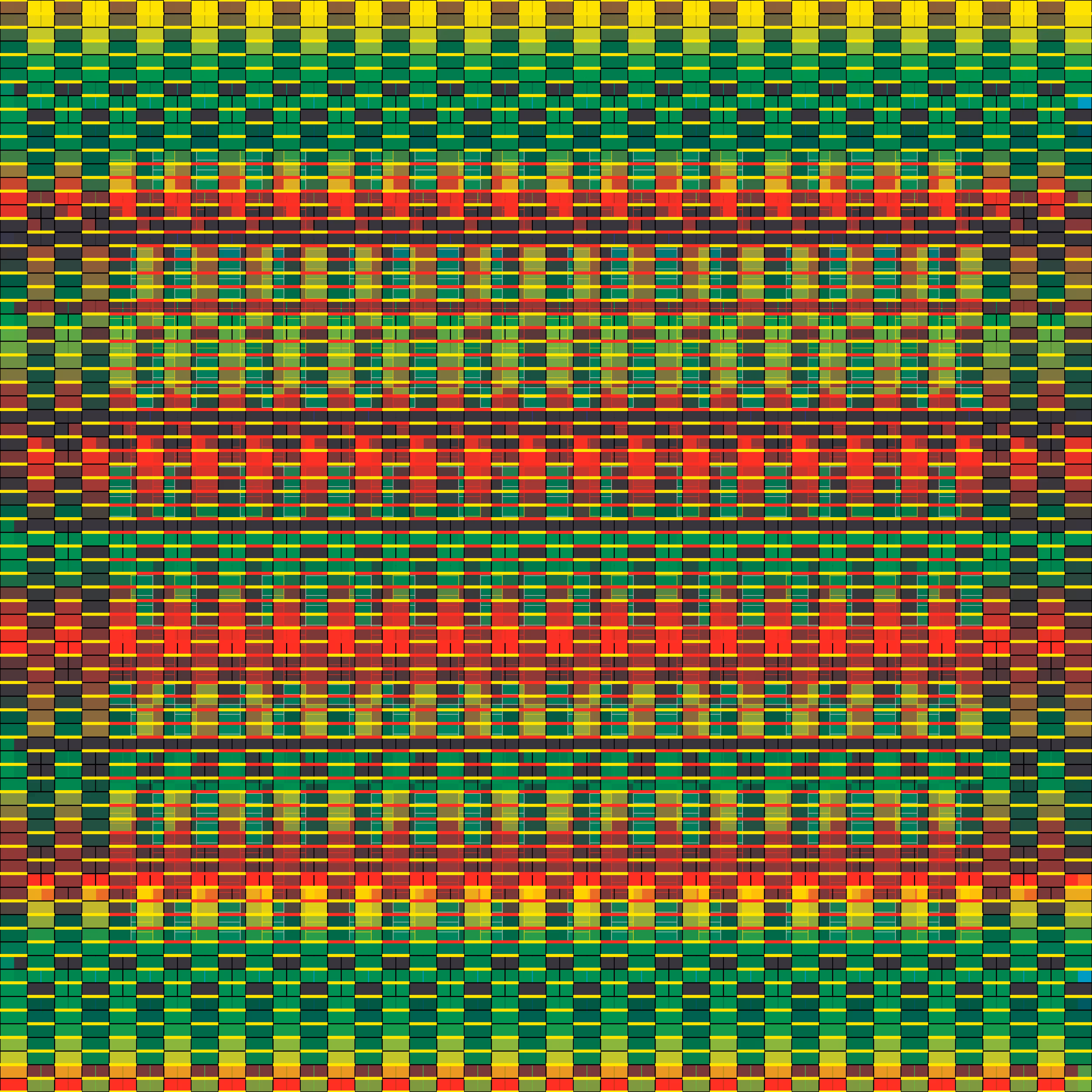 Block-Tile Grid: Checkers Fanning #3 Variation #2