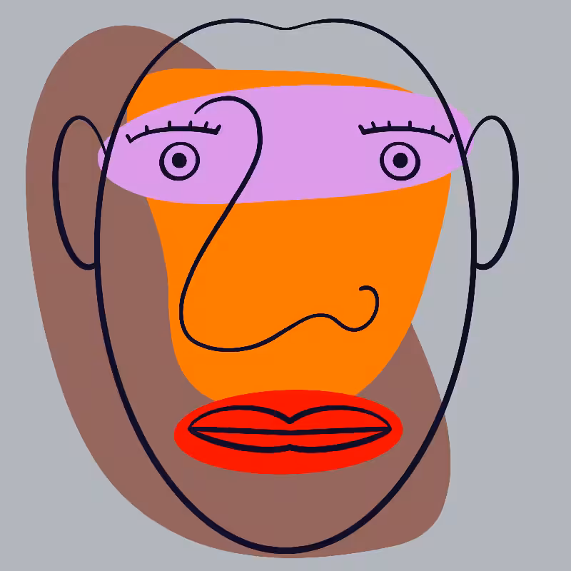 Contour Faces #9