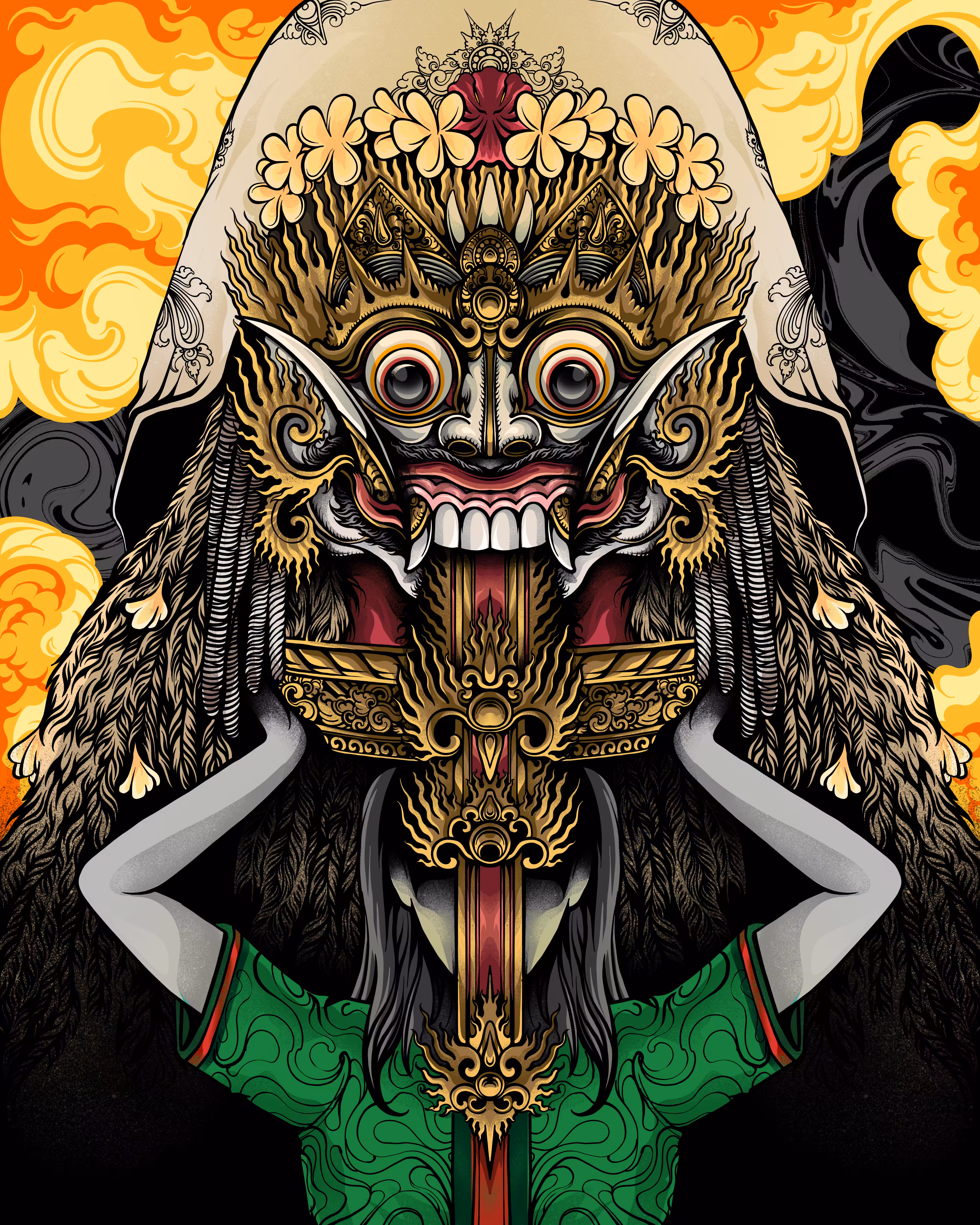 Rangda (The Black Mother Goddess of Destruction)
