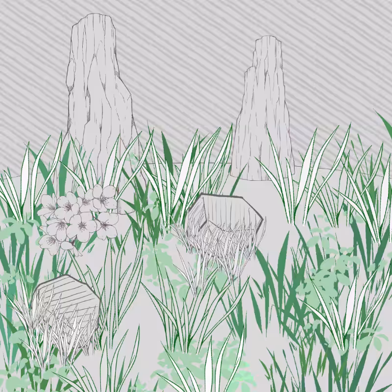Wild Grass and Rubble #13