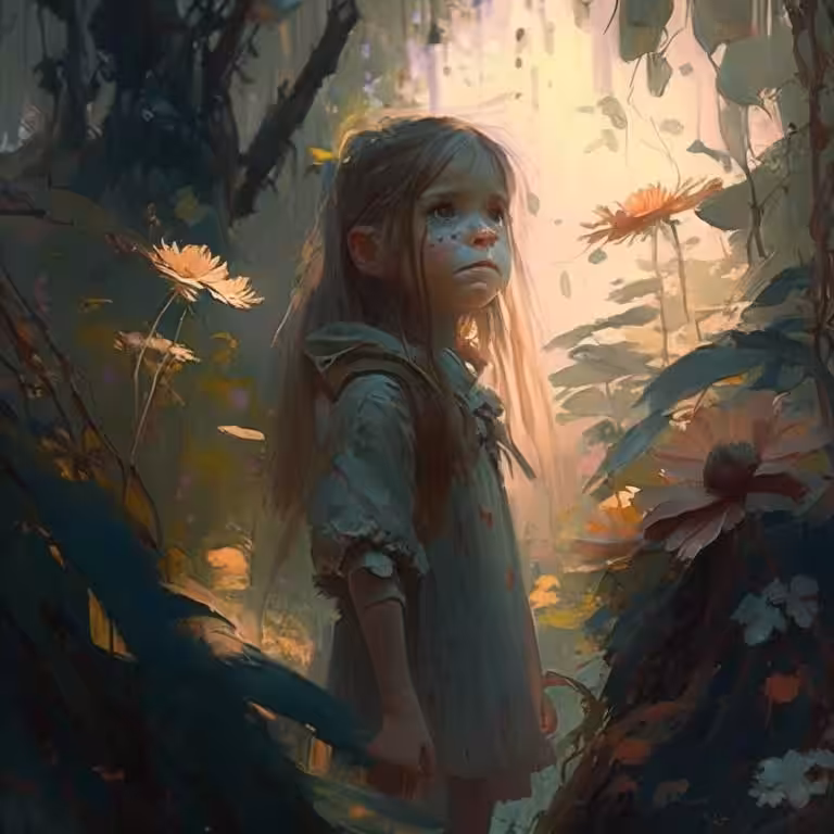 Mysterious Forest: Little Forest girl