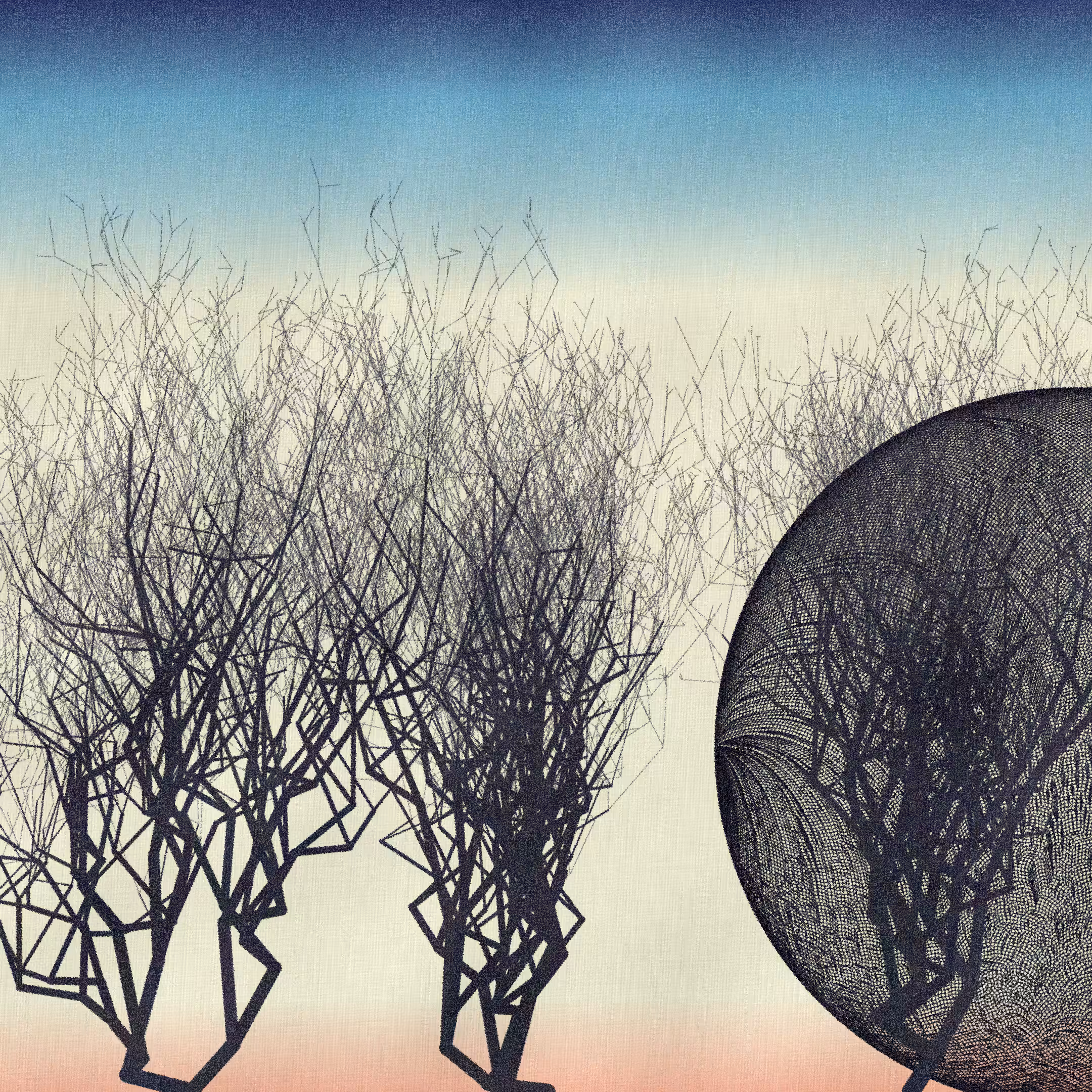 Three dead trees on earth #172