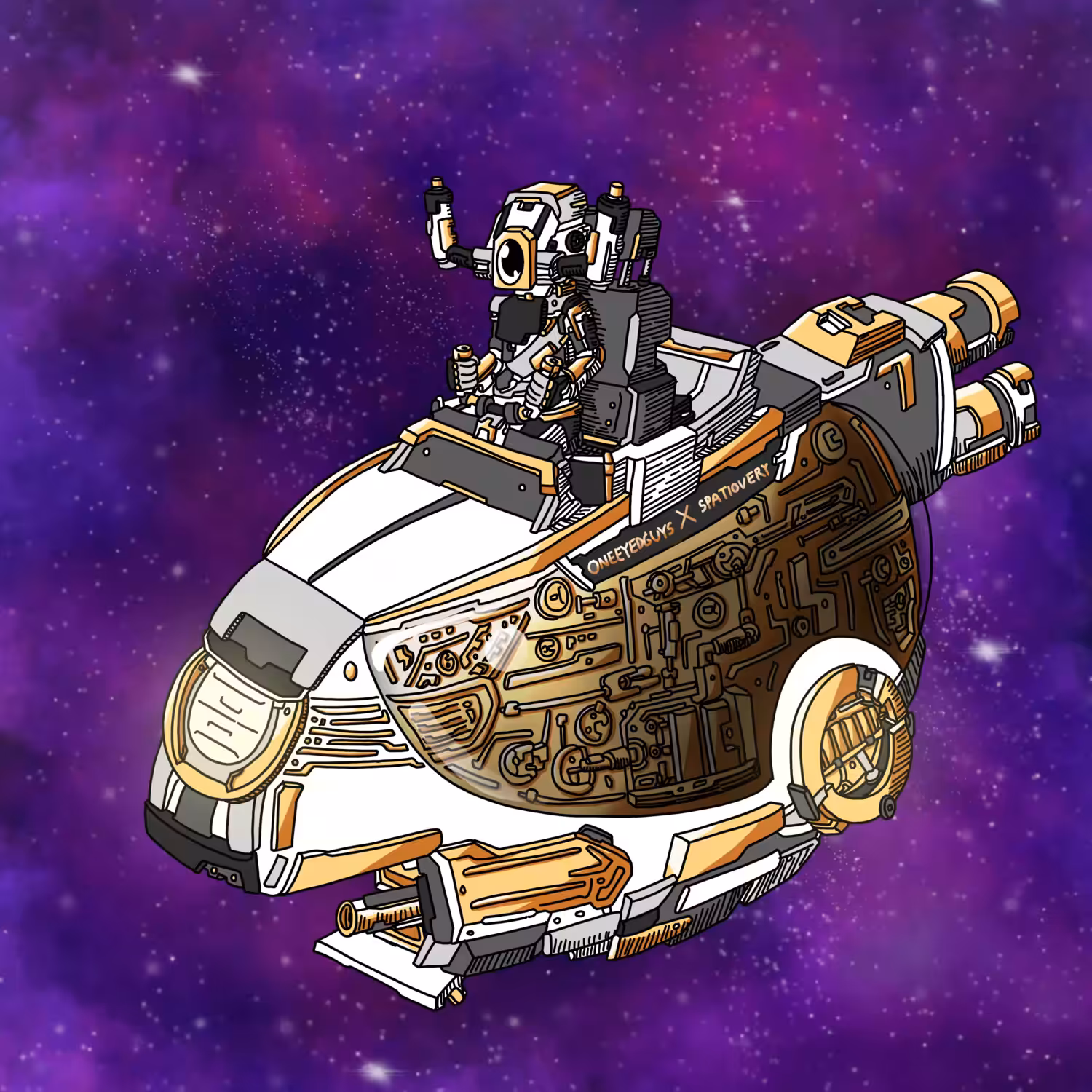 Spaceshippilot one eyed guy #00337