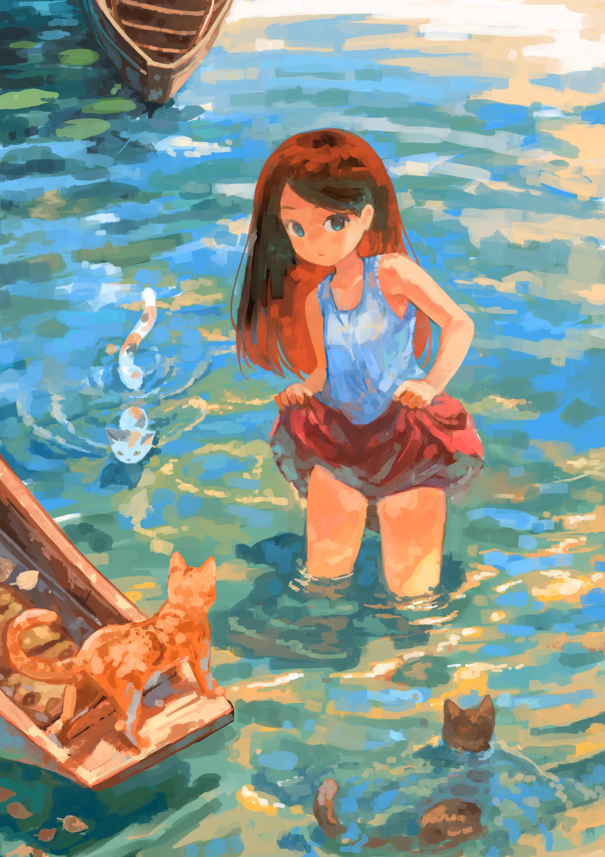 Girl by the river