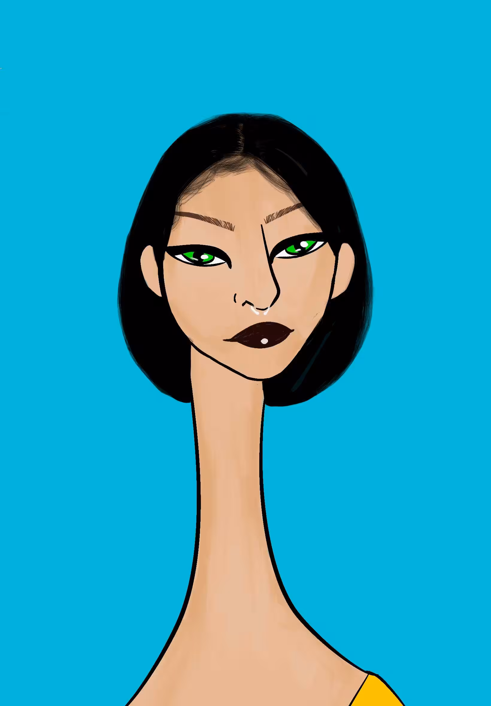 Long Neckie Lady #931