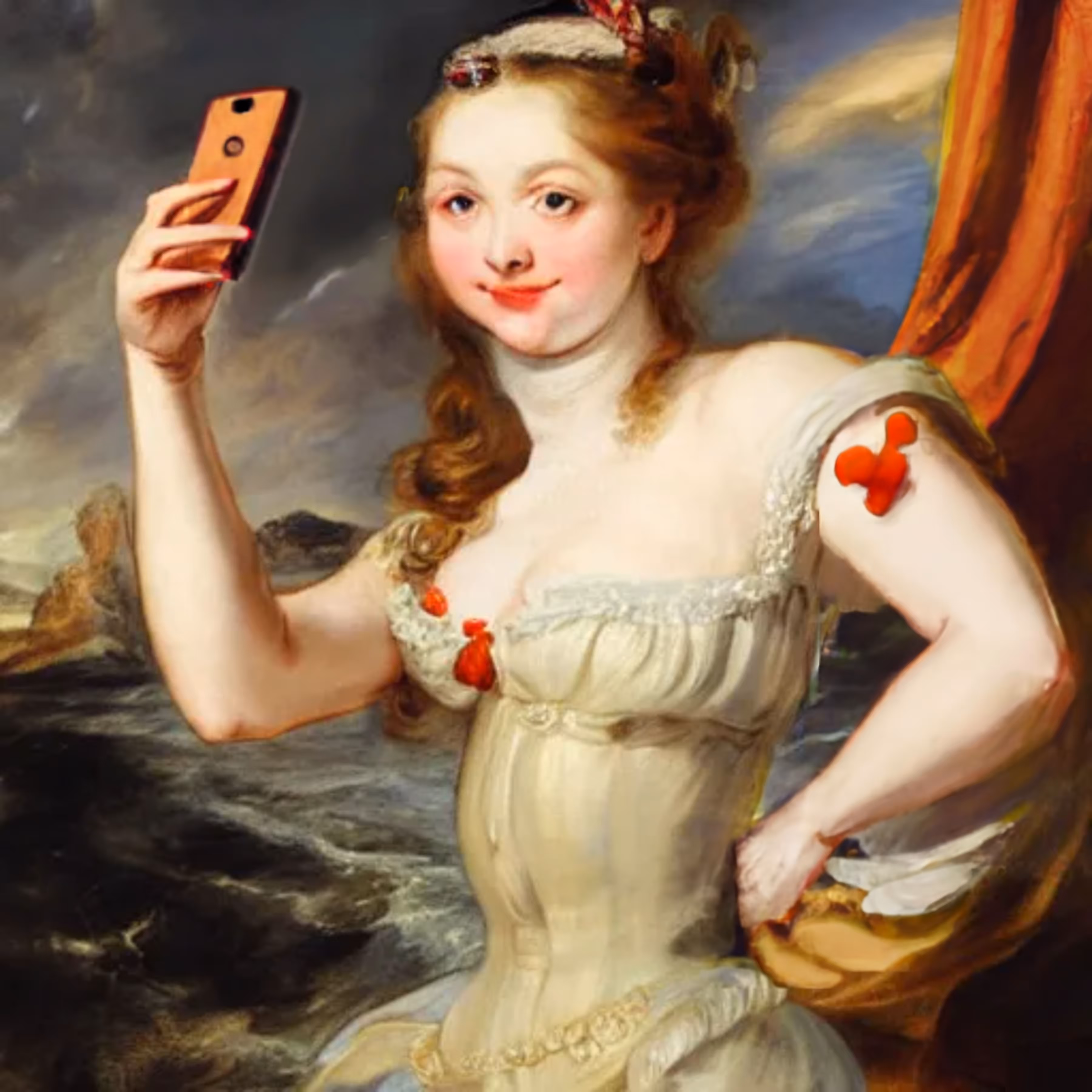 Renaissance Selfie Lady