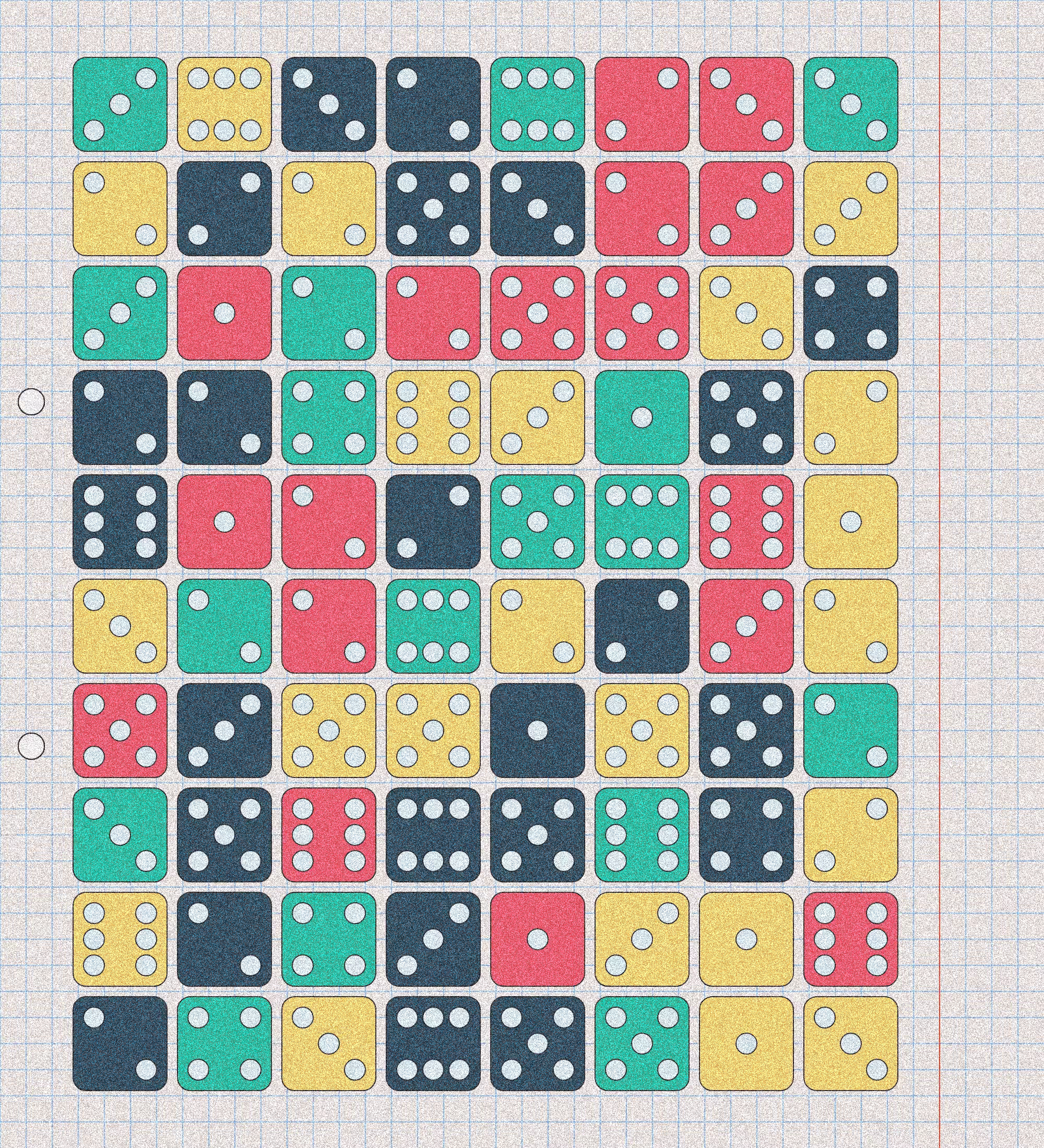 sketchbook page 6: dice roll #9