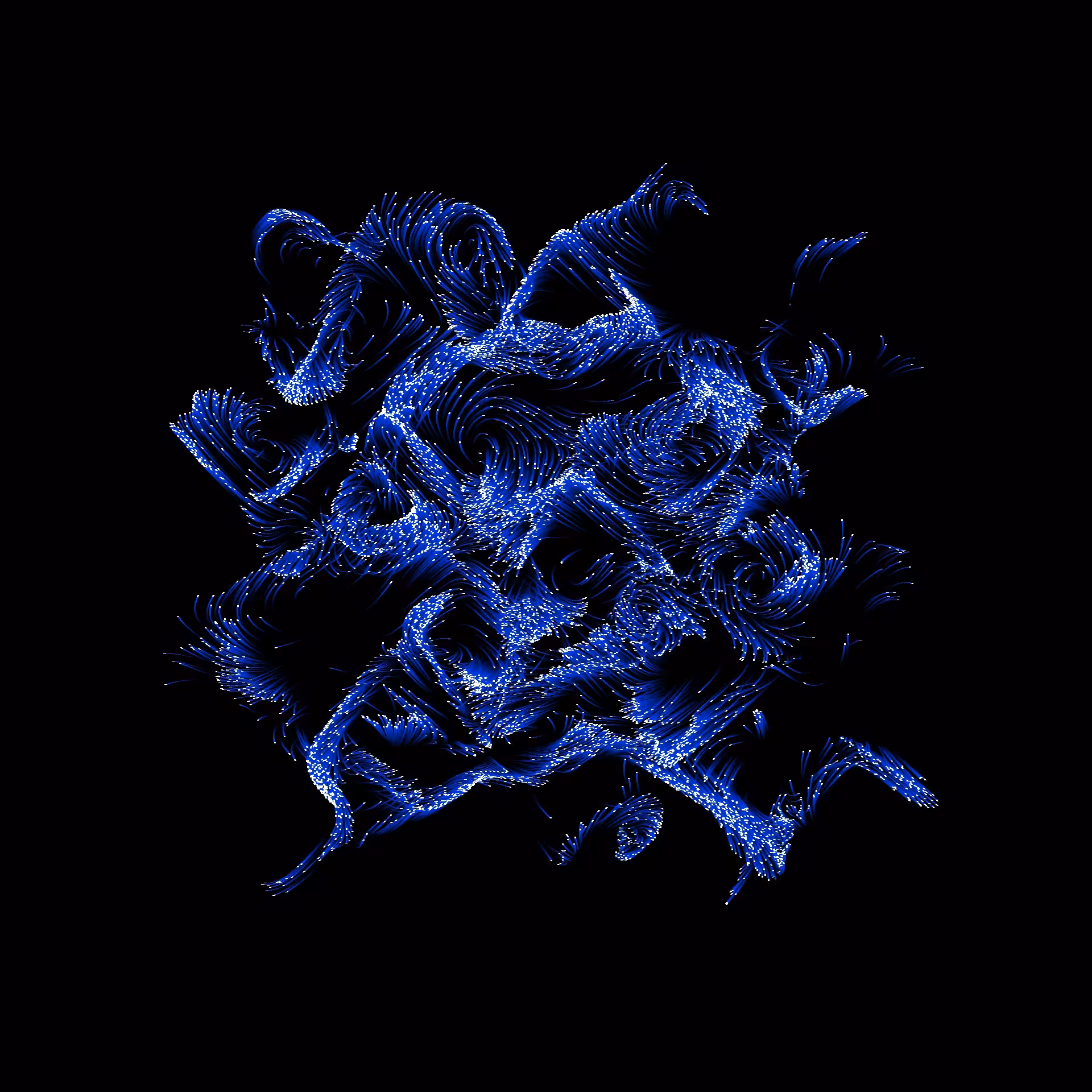 blue particles